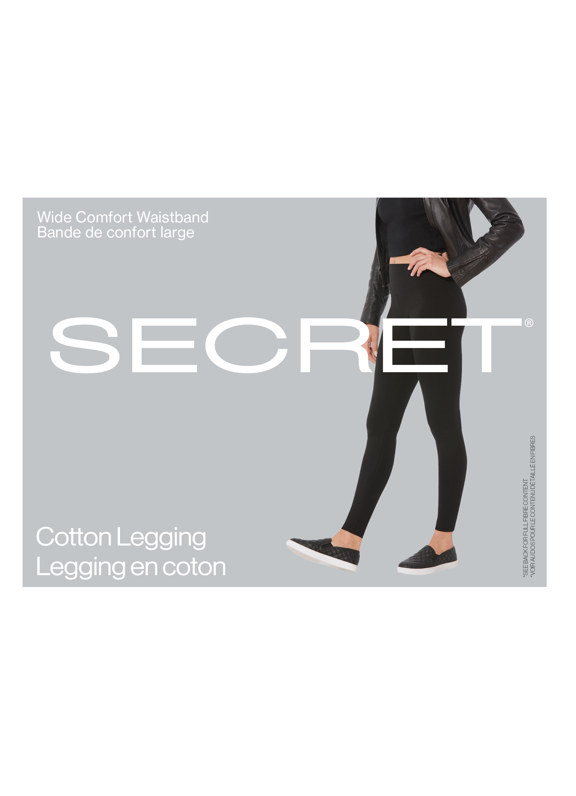 SECRET® Cotton Legging for Women | High-Waisted with Comfort Waistband