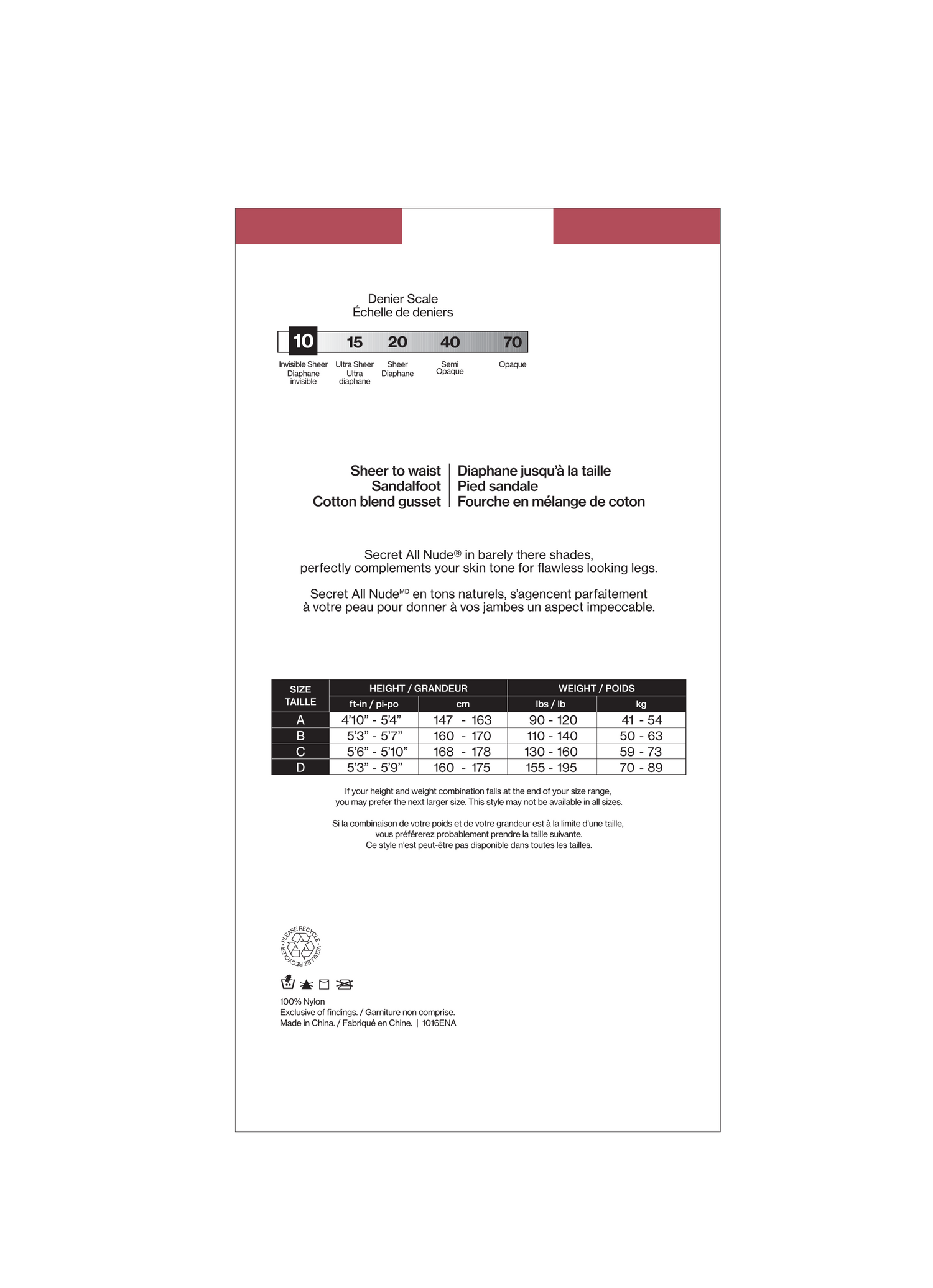 SILKS® Classics® Sheer Waist Pantyhose with Sandalfoot