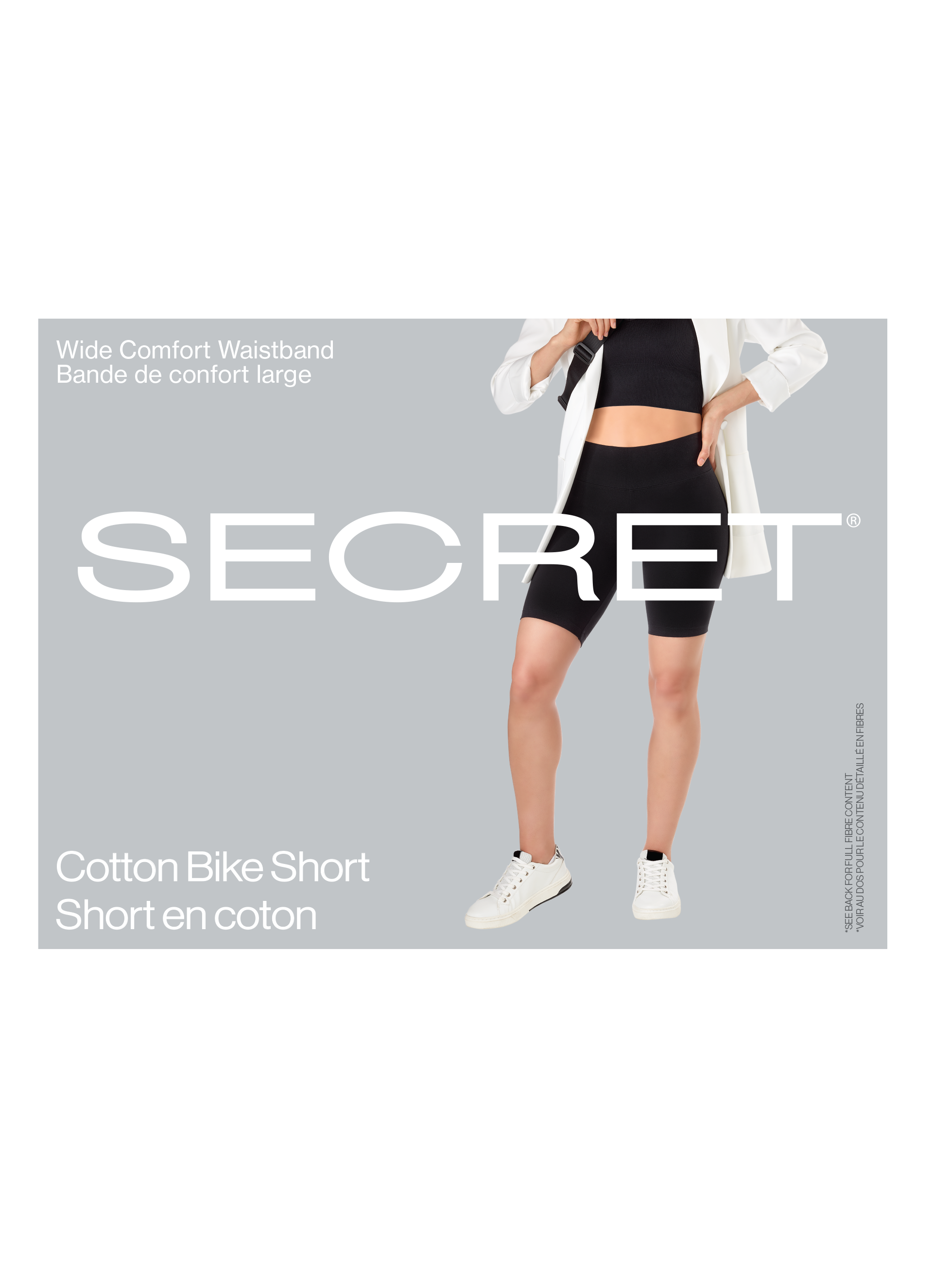 SECRET® Cotton Bike Short for Women | High-Waisted Athletic Shorts