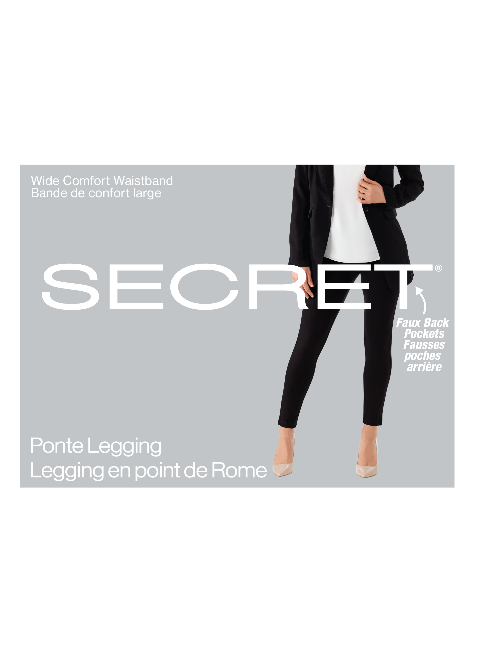 SECRET® Ponte Legging | Work Legging With Back Pockets