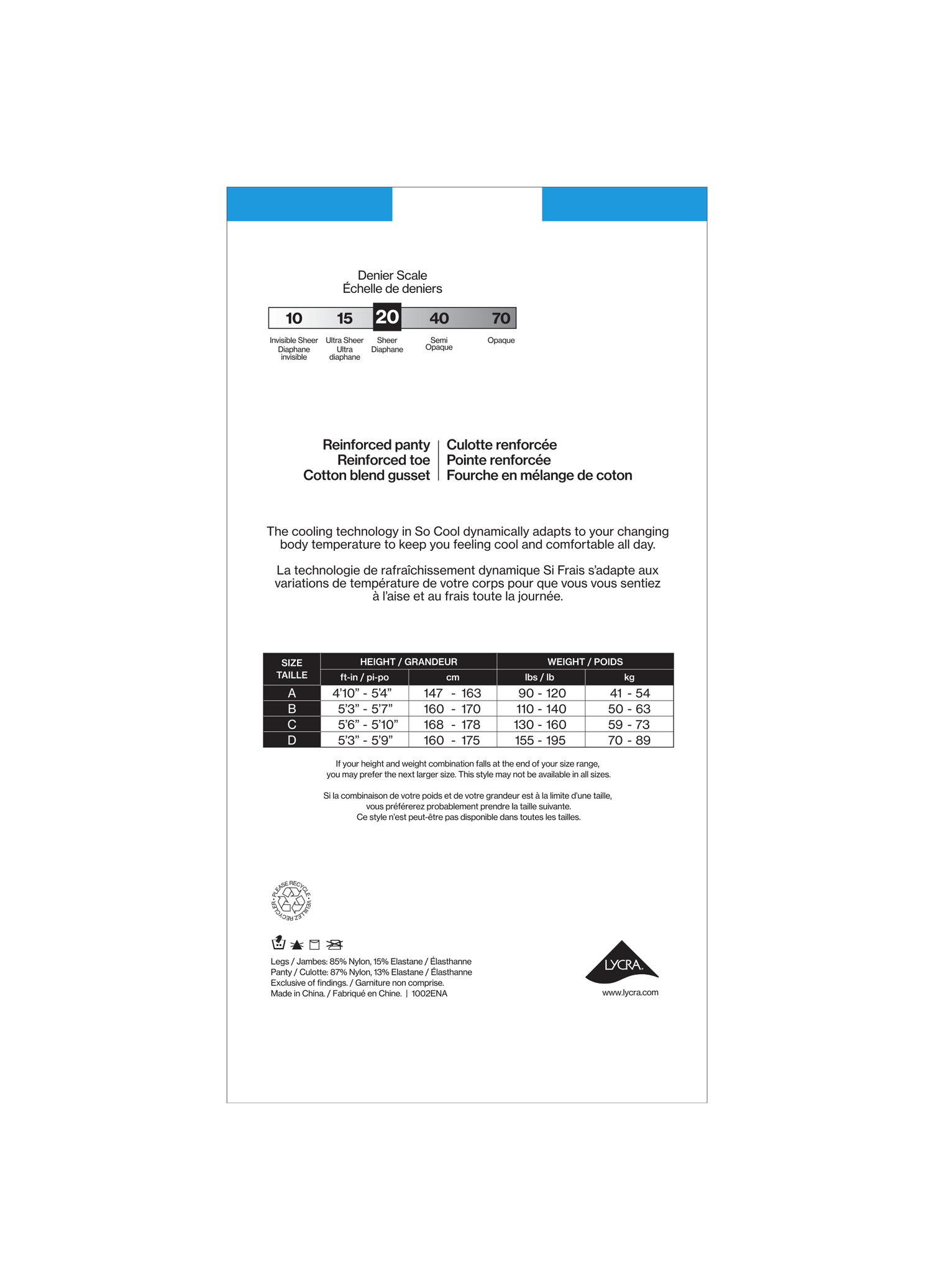 SECRET SILKY® Sheer Reinforced Panty w/Reinforced Toe w/HeiQ - 20 Denier