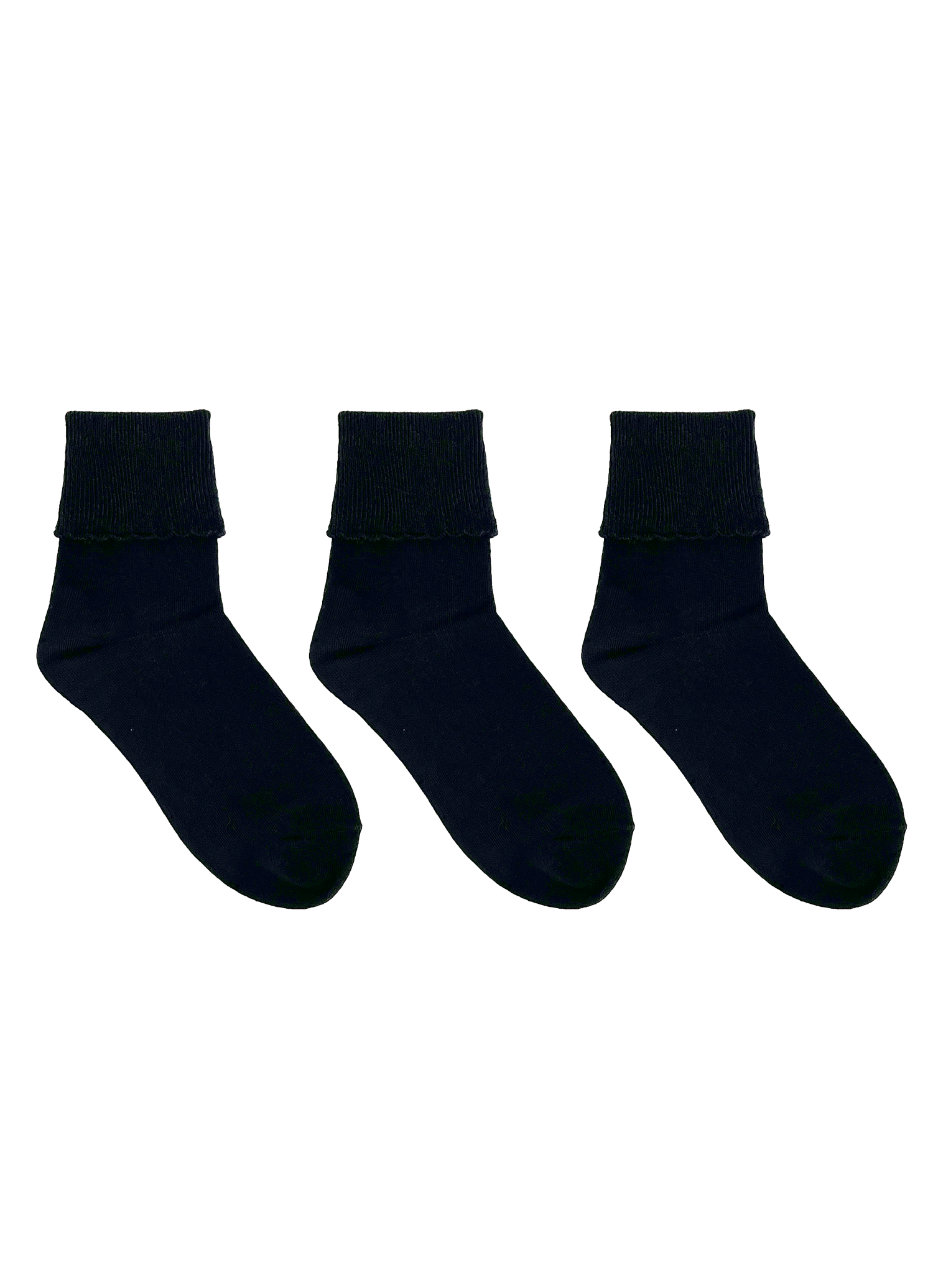 SECRET® Comfort Cotton Turn Cuff - 3 Pairs