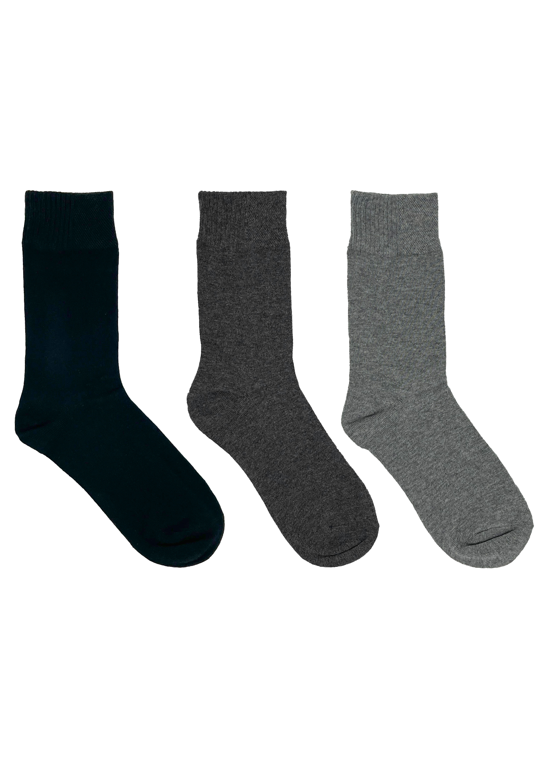 SECRET® Comfort Cotton Flat Knit Crew - 3 Pairs