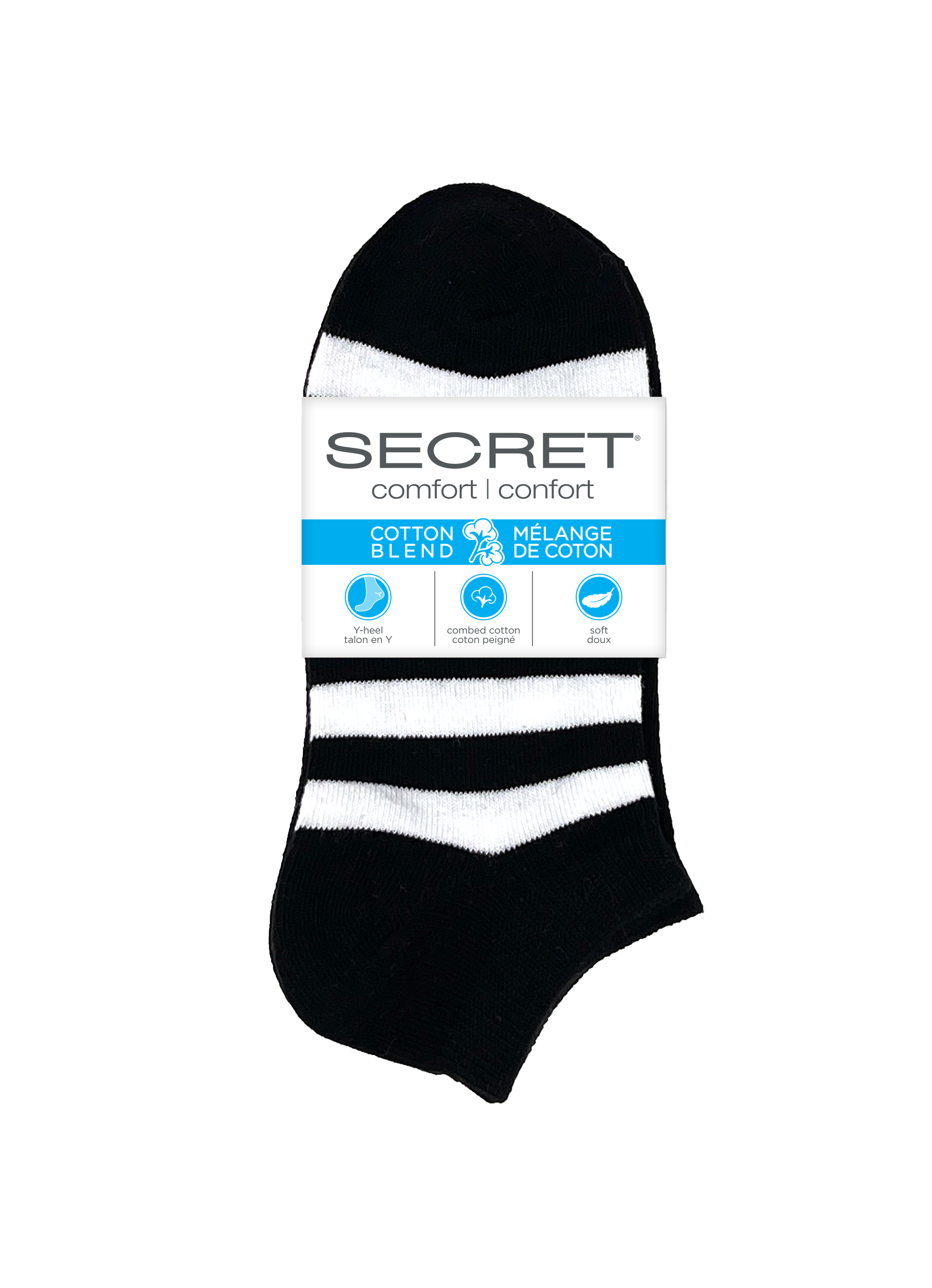 SECRET® Comfort Cotton Fashion Low Cut - 3 Pairs