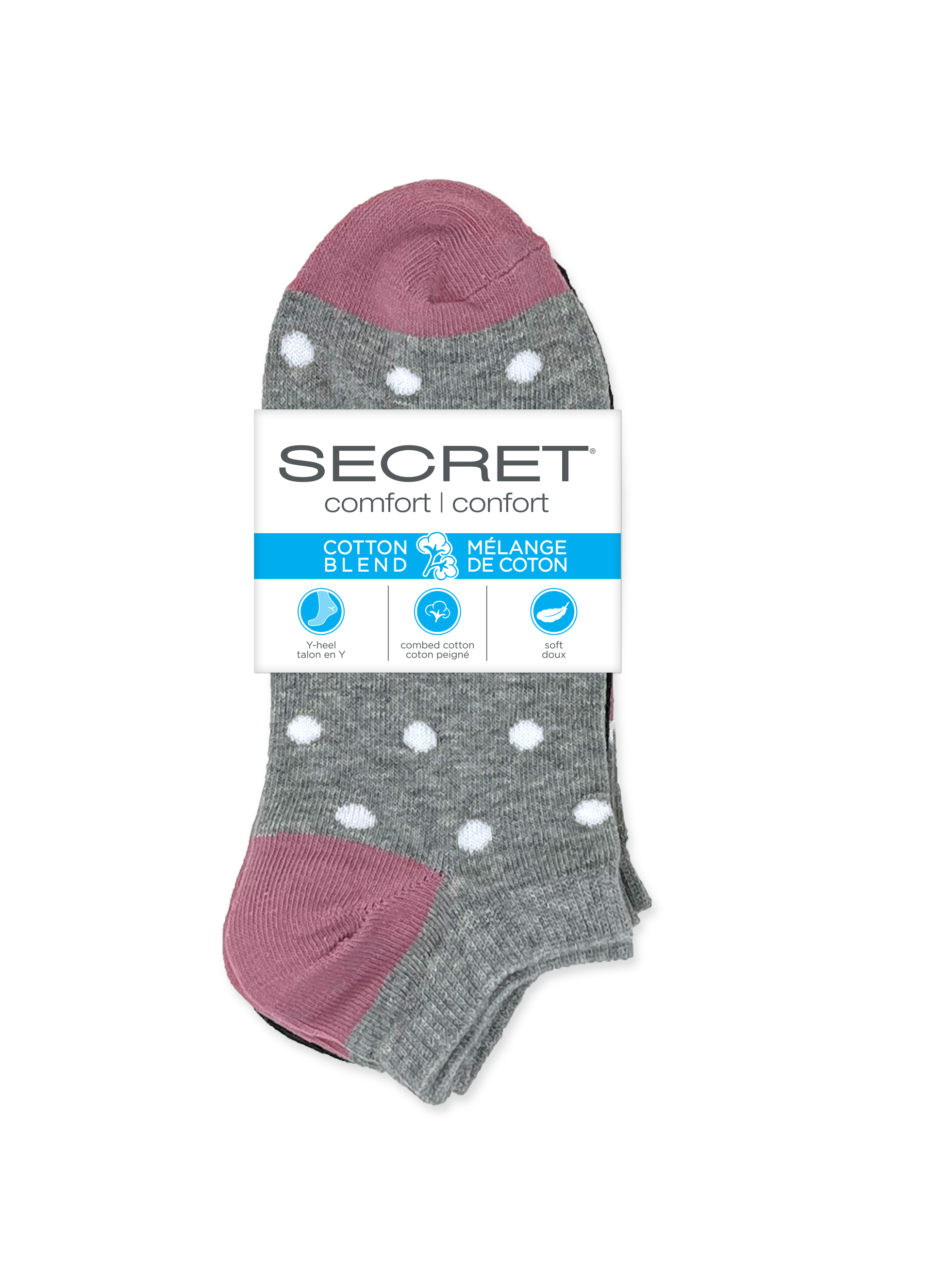 SECRET® Comfort Cotton Fashion Low Cut - 3 Pairs