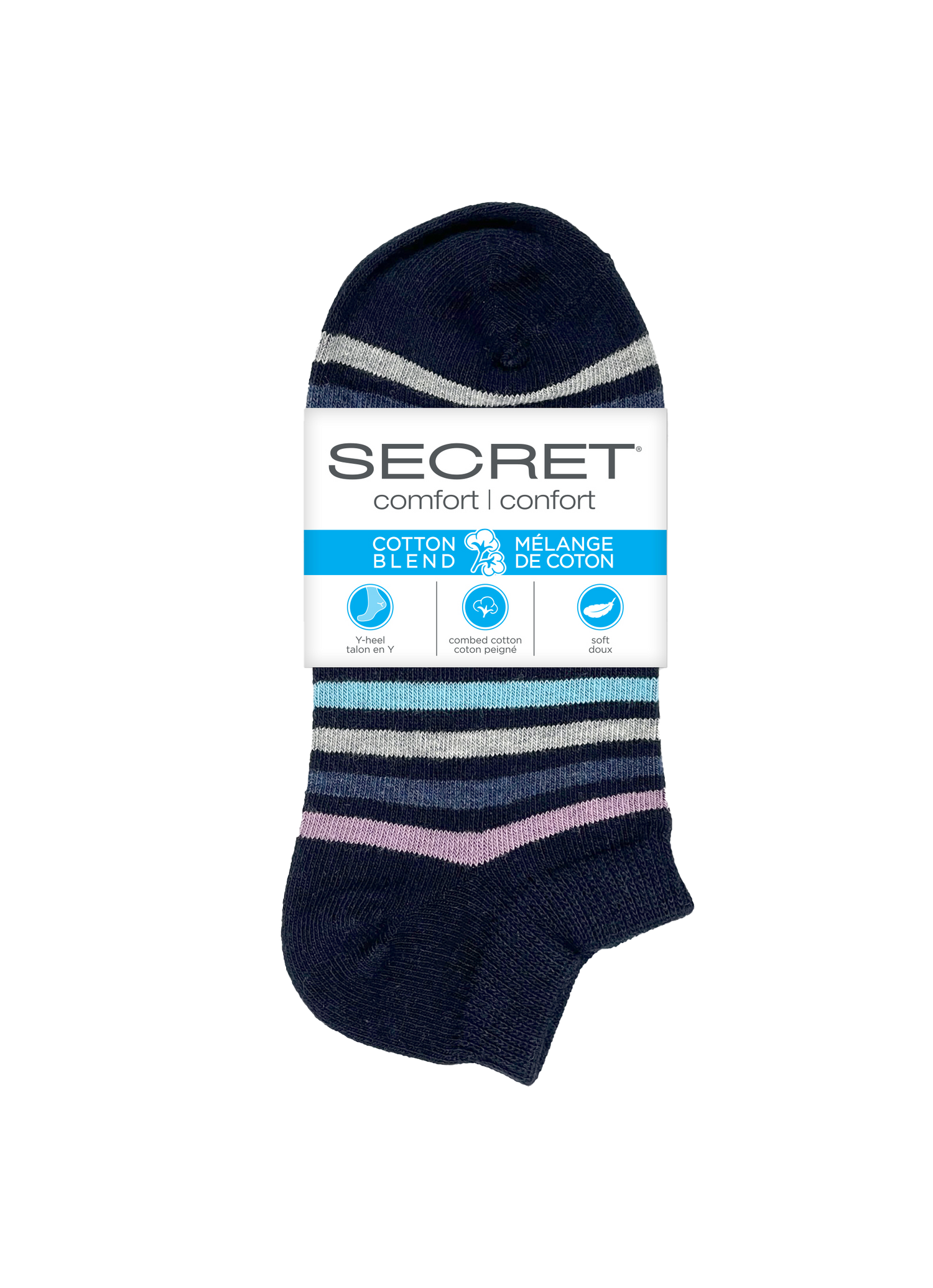 SECRET® Comfort Cotton Fashion Low Cut - 3 Pairs
