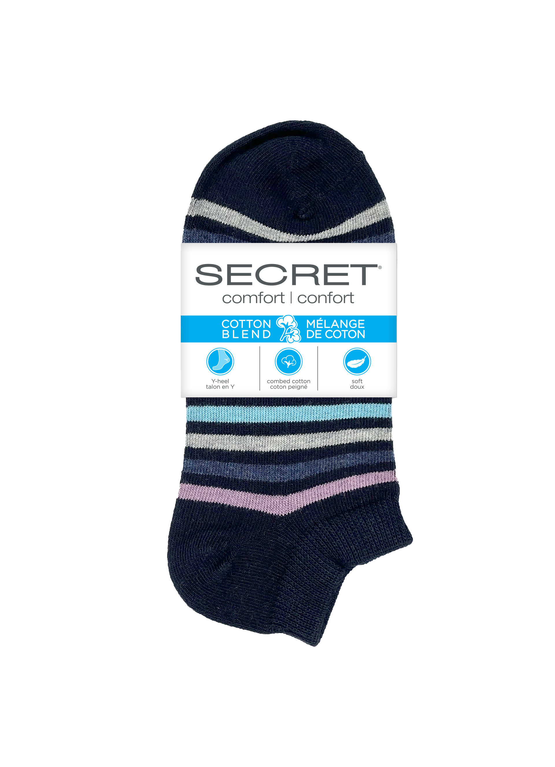 SECRET® Comfort Cotton Fashion Low Cut - 3 Pairs