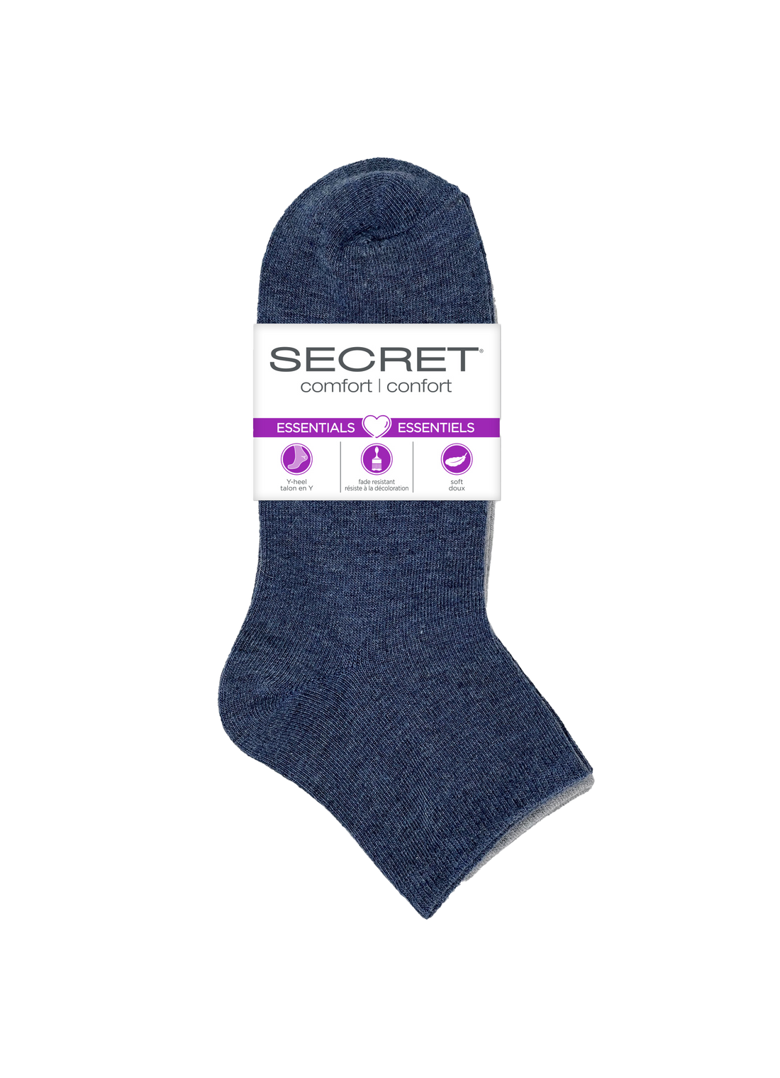 SECRET® Comfort Essentials Flat Knit Quarter - 6 Pairs