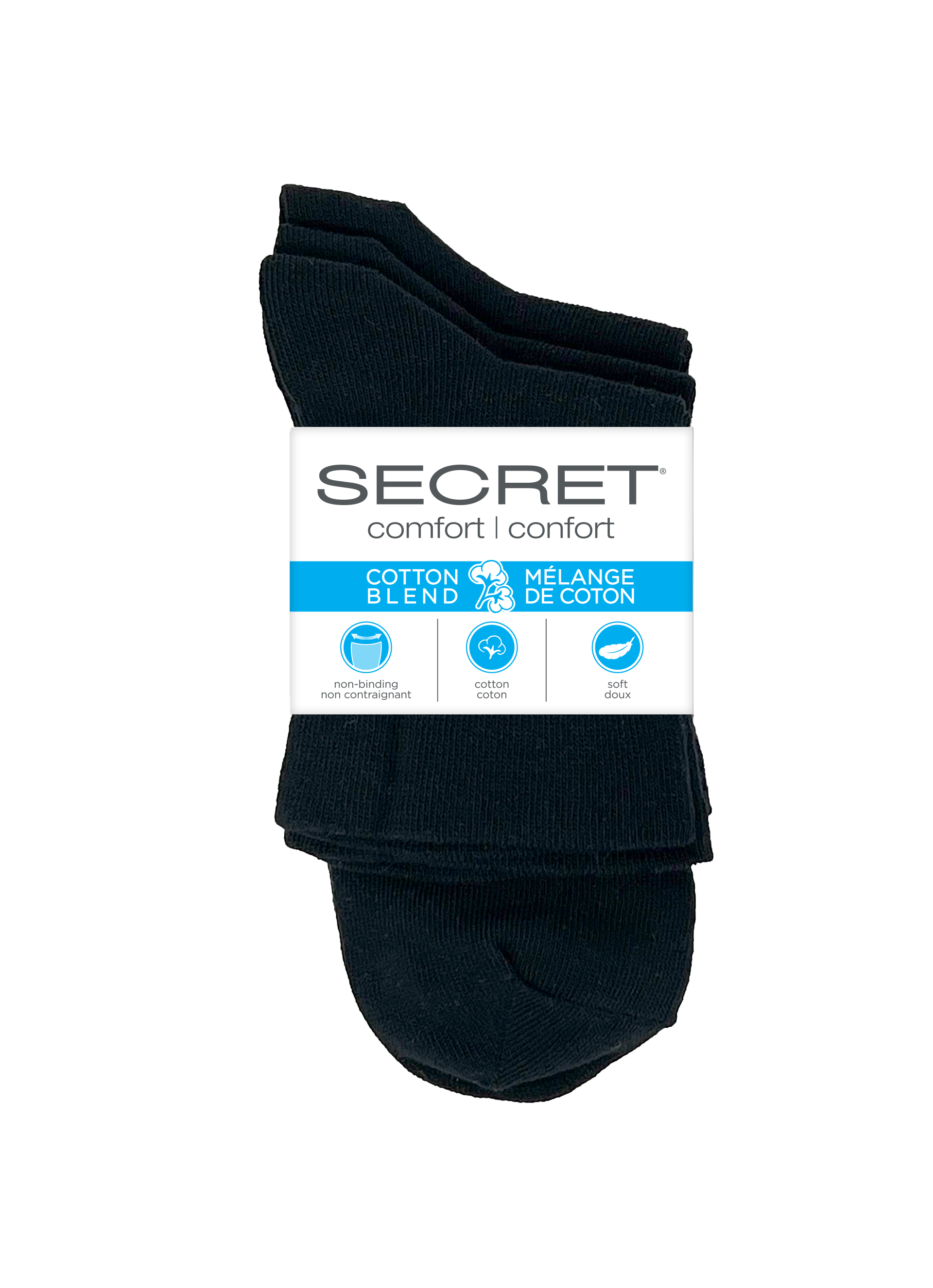 SECRET® Comfort Non-Binding Anklet - 3 Pairs