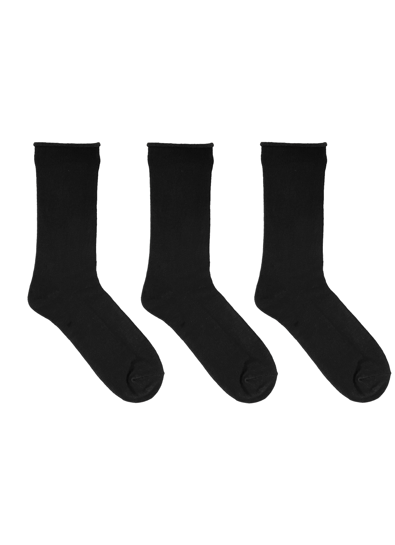 SECRET® Comfort Bamboo Flat Knit Roll Top Crew - 3 paires