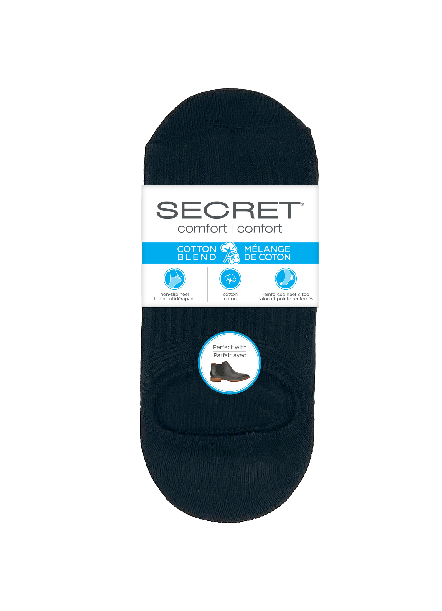 Doublure côtelée en coton SECRET® Comfort - 3 paires