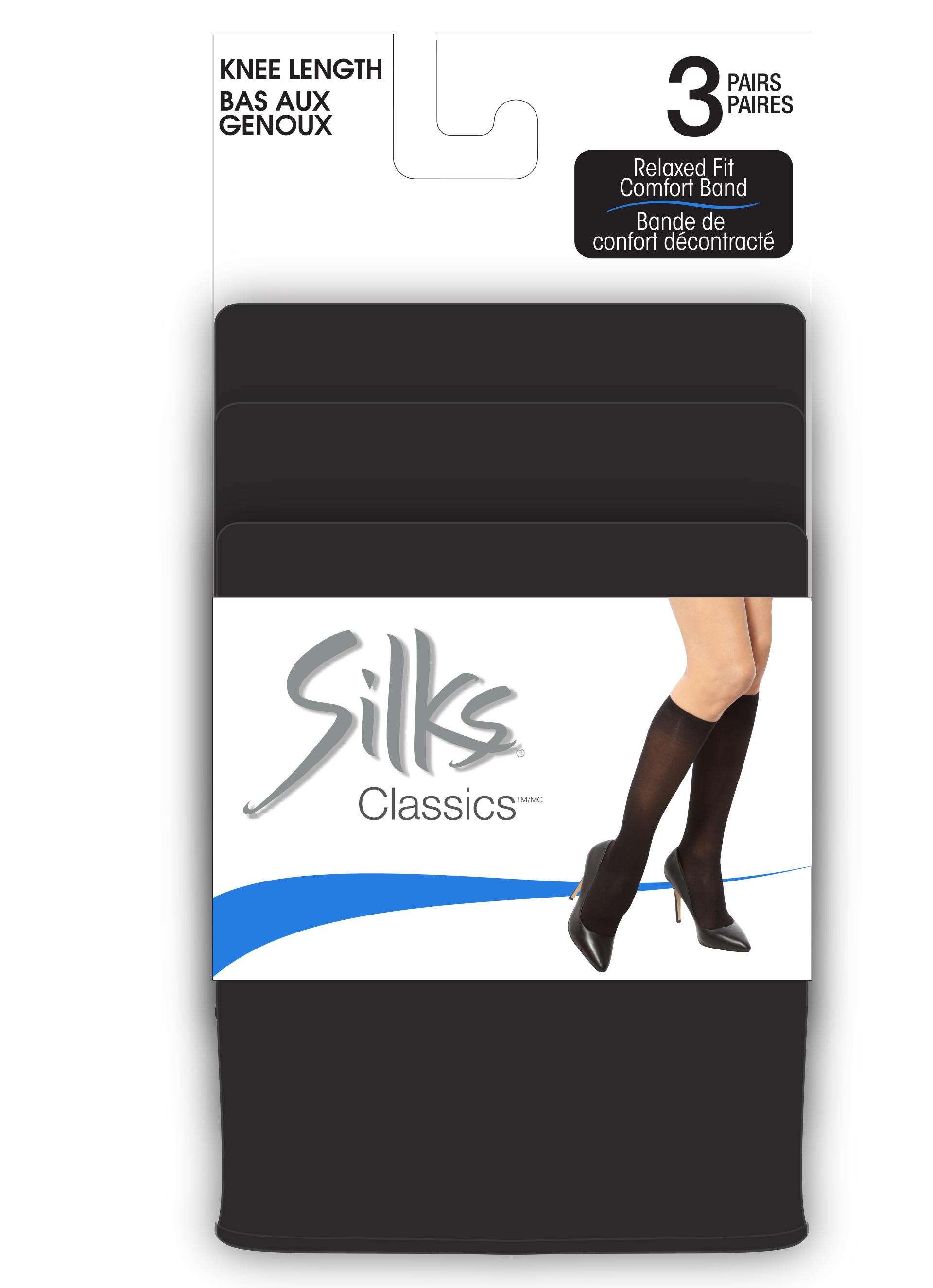 SILKS® Classics® Opaque Knee High - 3 Pairs - 50 Denier