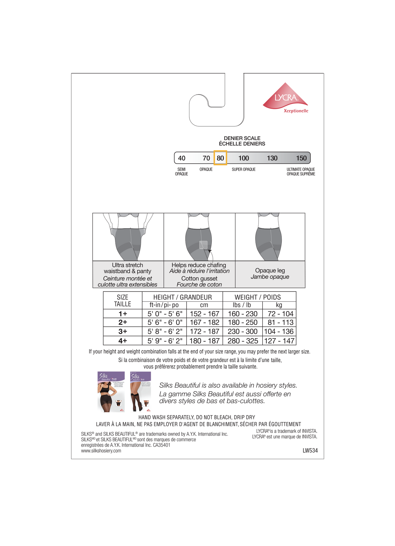 SILKS® BEAUTIFUL® Plus Opaque Tight - 80 Denier