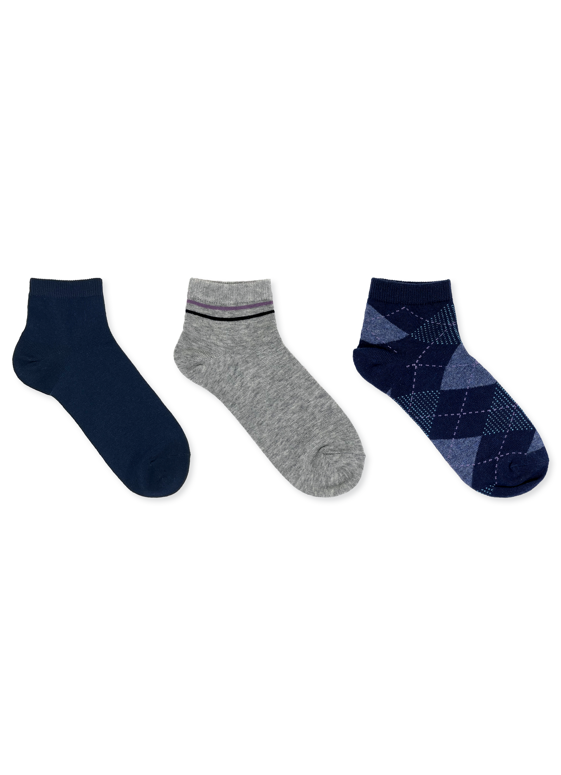 SECRET® Comfort Cotton Fashion Quarter - 3 Pairs