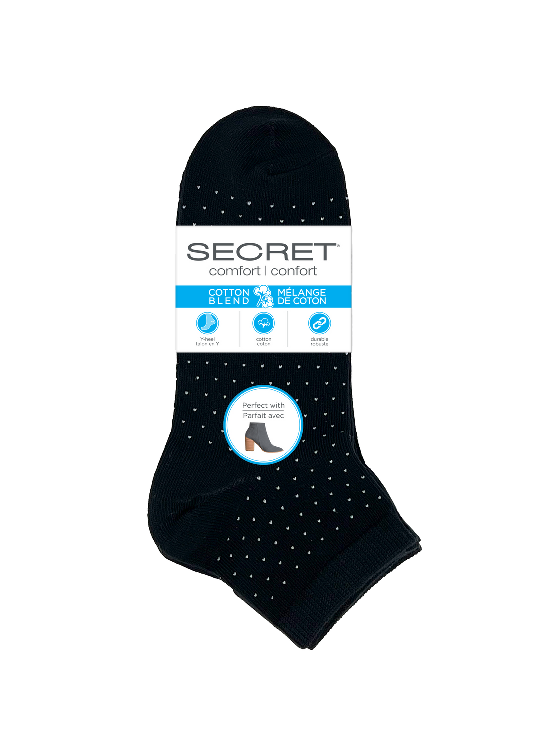 Quartier de mode en coton confort SECRET® - 3 paires