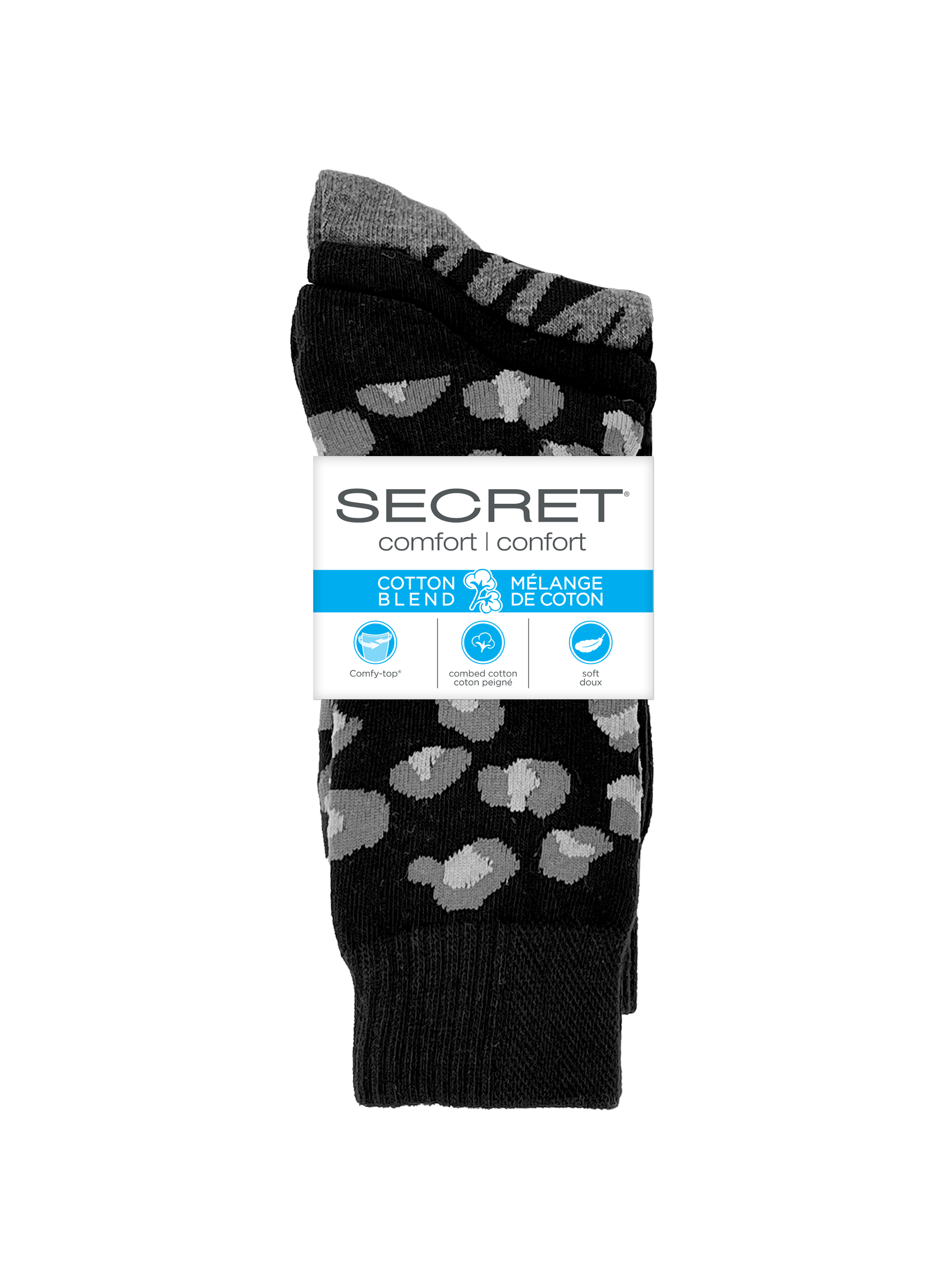 SECRET® Comfort Cotton Fashion Crew - 3 Pairs