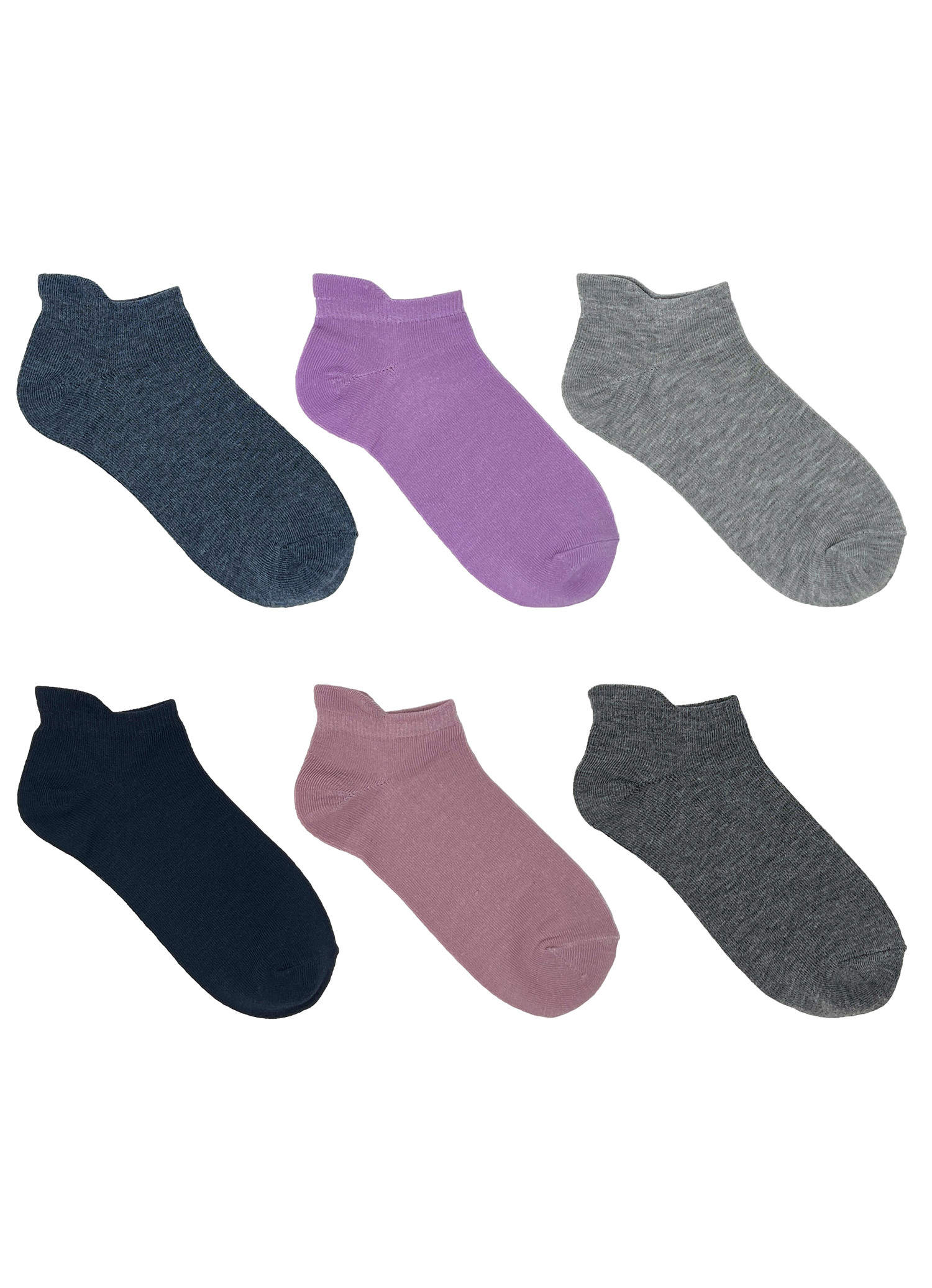 SECRET® Comfort Essentials No Show avec languette - 6 paires