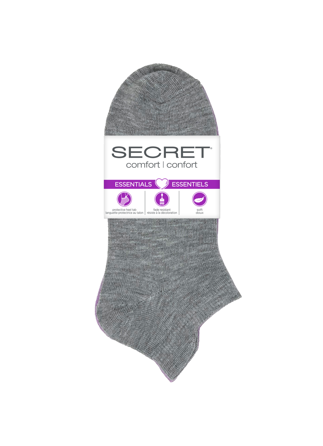 SECRET® Comfort Essentials No Show avec languette - 6 paires