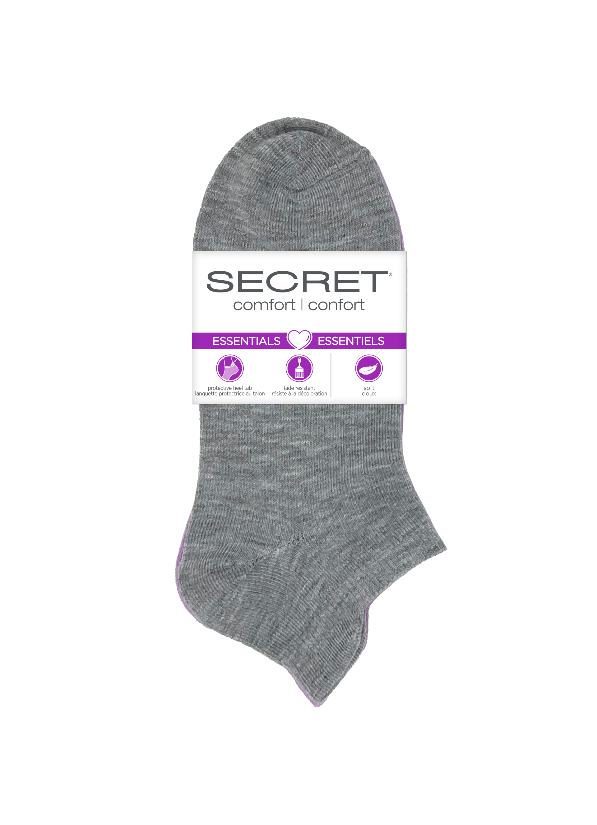 SECRET® Comfort Essentials No Show with Tab - 6 Pairs