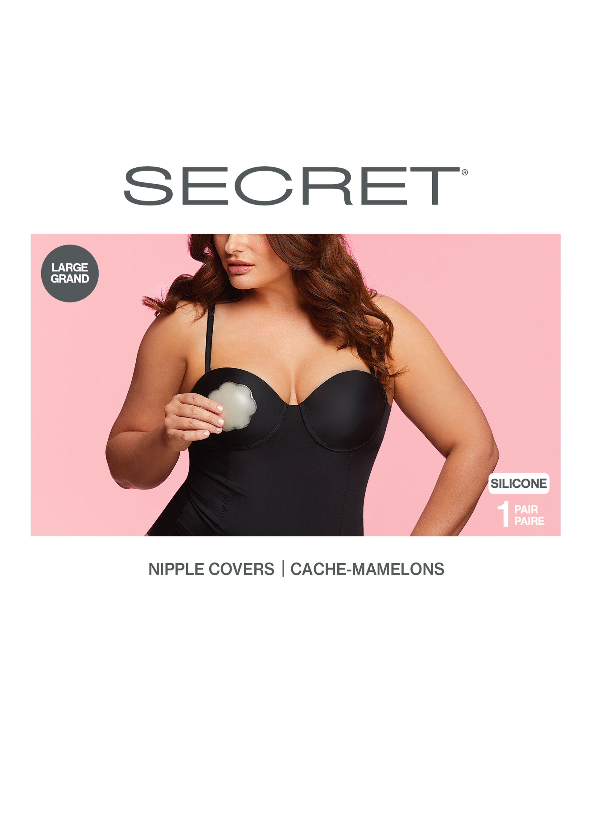 SECRET® Large Silicone Nipple Covers - 1 Pair