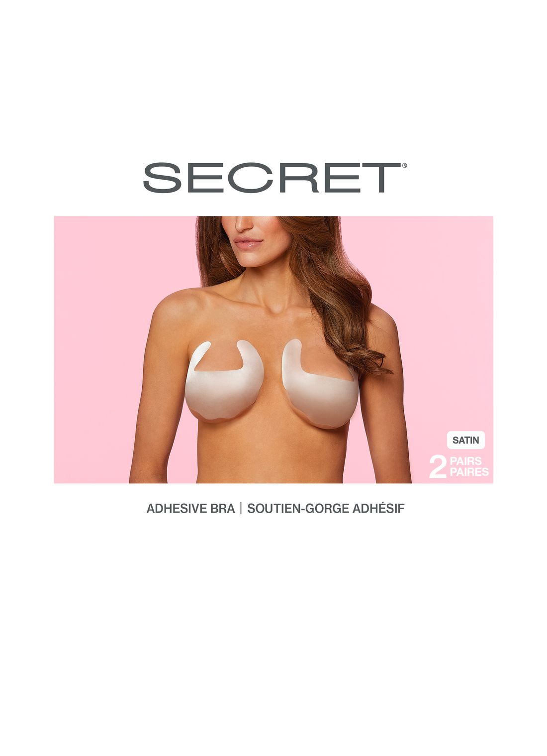 SECRET® Adhesive Satin Bra - 2 Pairs