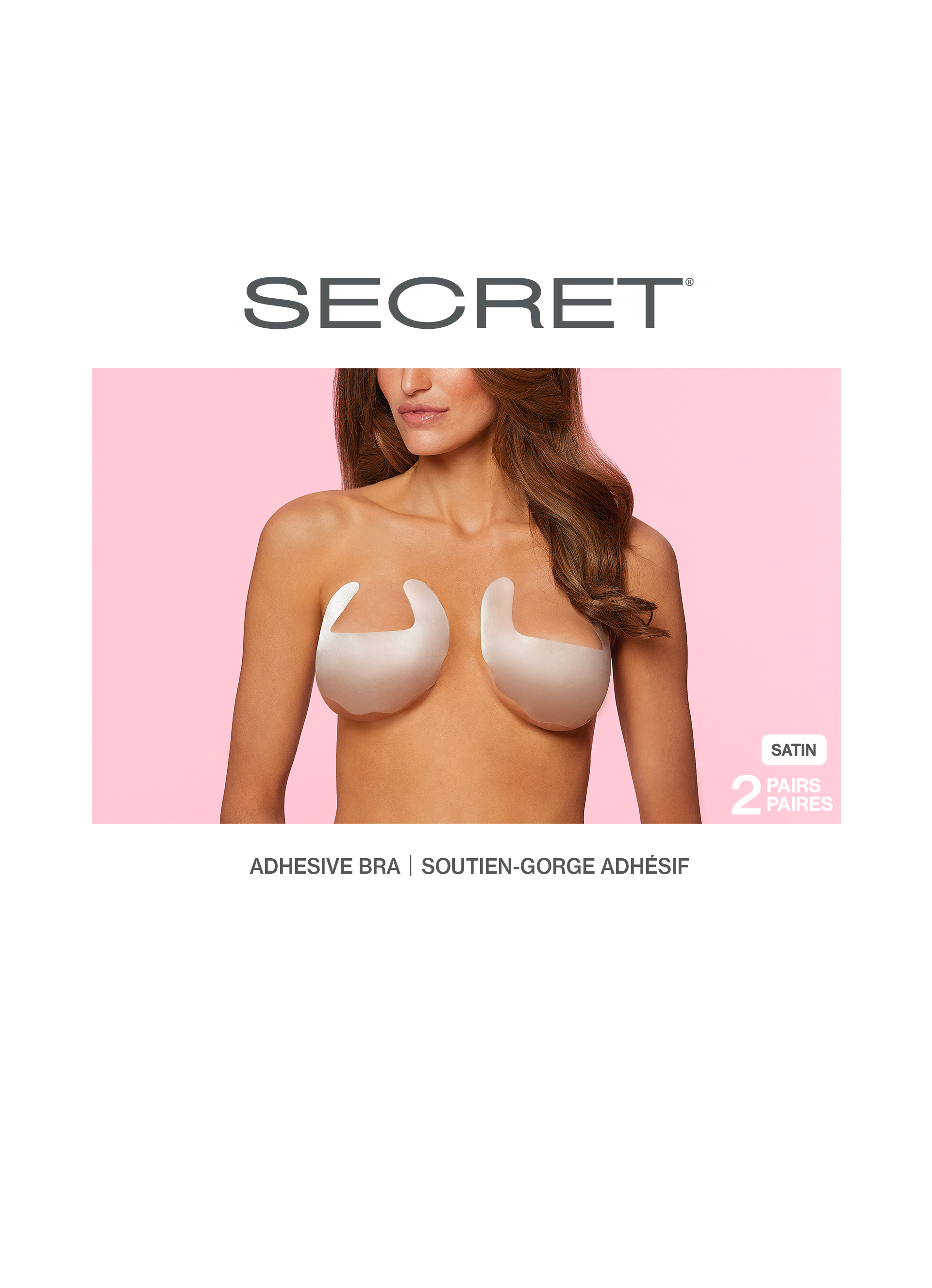 SECRET® Adhesive Satin Bra - 2 Pairs