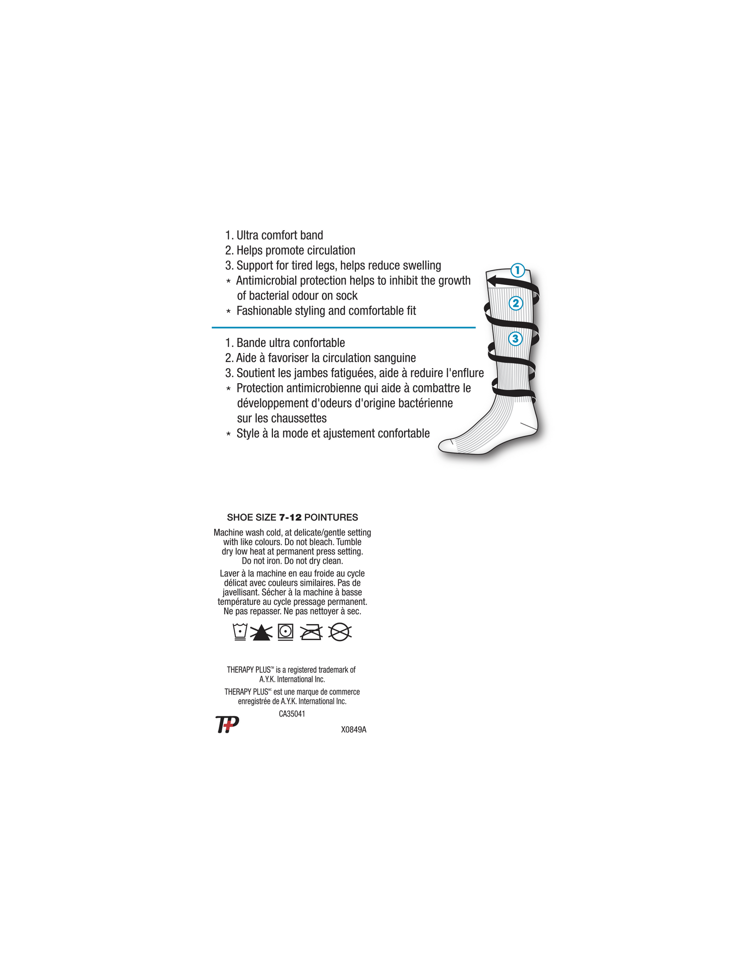Therapy Plus Diabetic Men Graduated Compression Knee Support