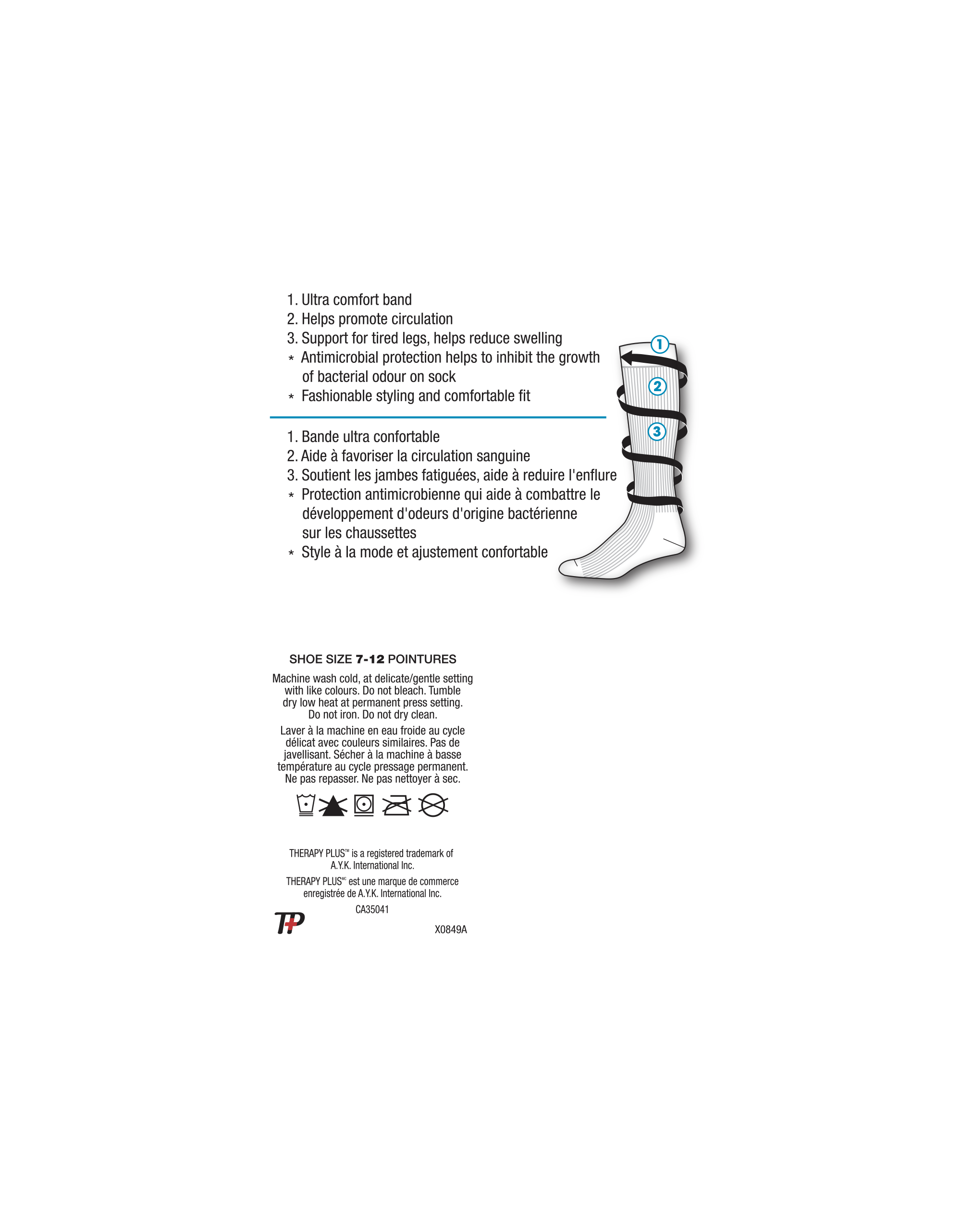 Therapy Plus Diabetic Men Graduated Compression Knee Support