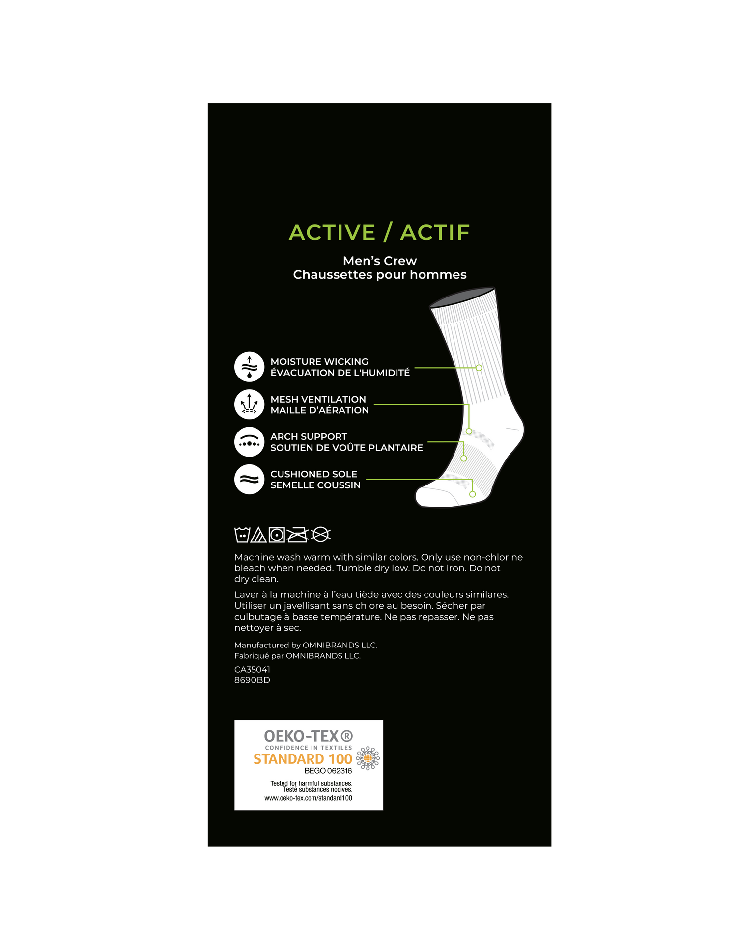 Athlétique Sport Homme chaussette semelle coussinnée - 3 Paires