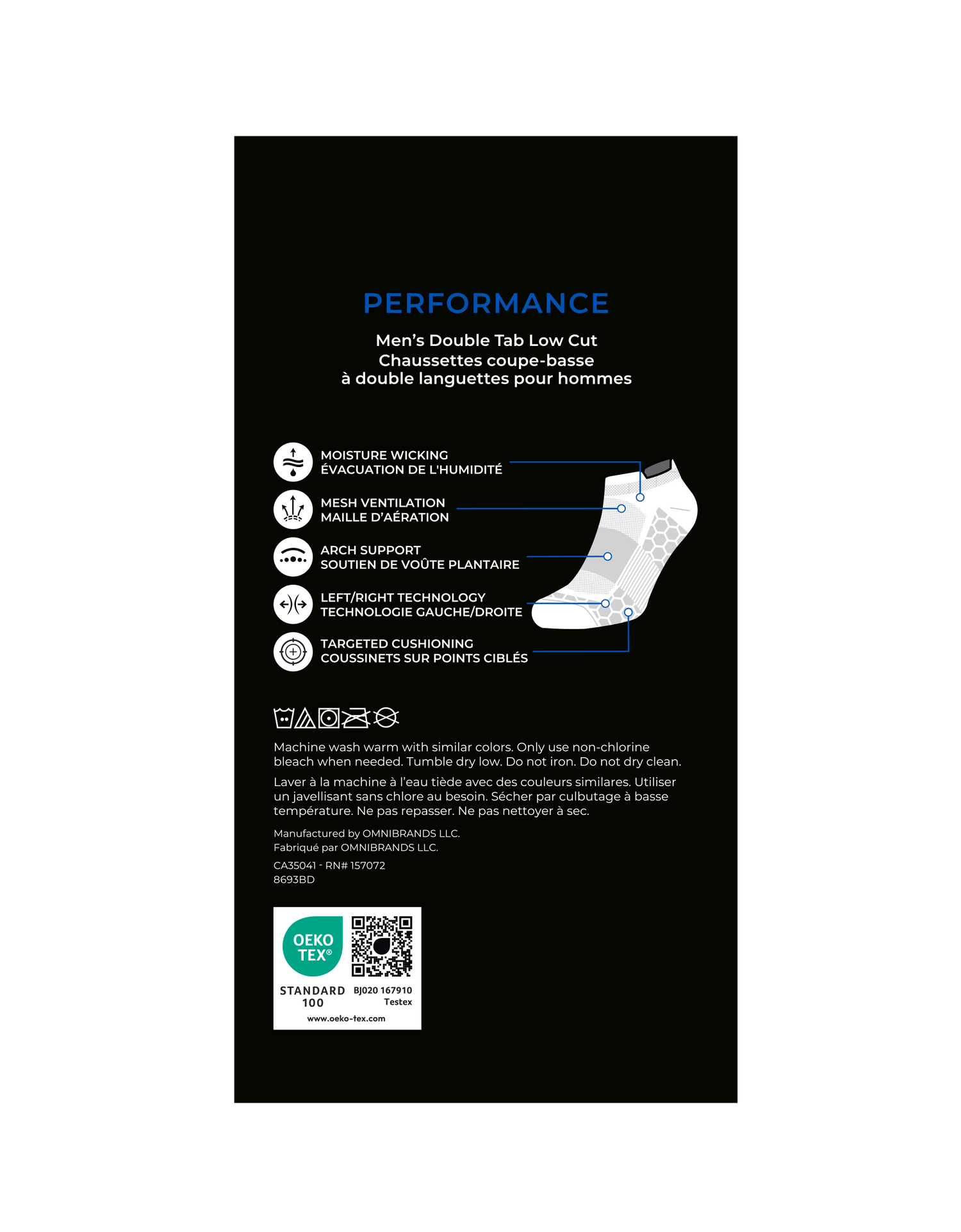 Socquettes sport homme à double languettes - 3 paires