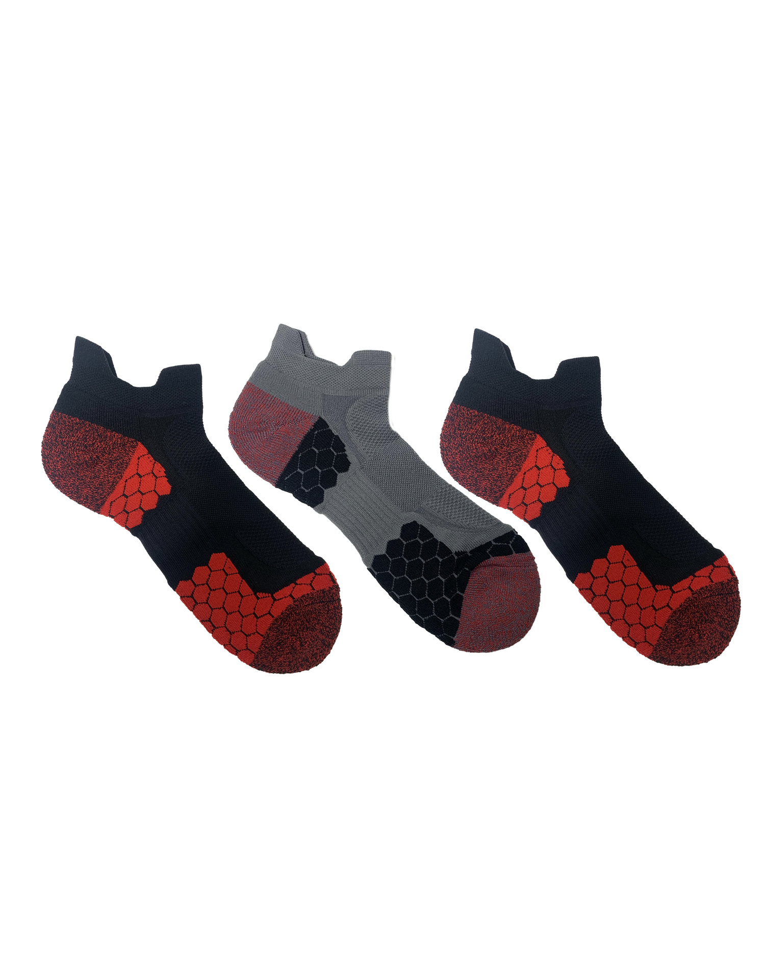 Socquettes sport homme à double languettes - 3 paires