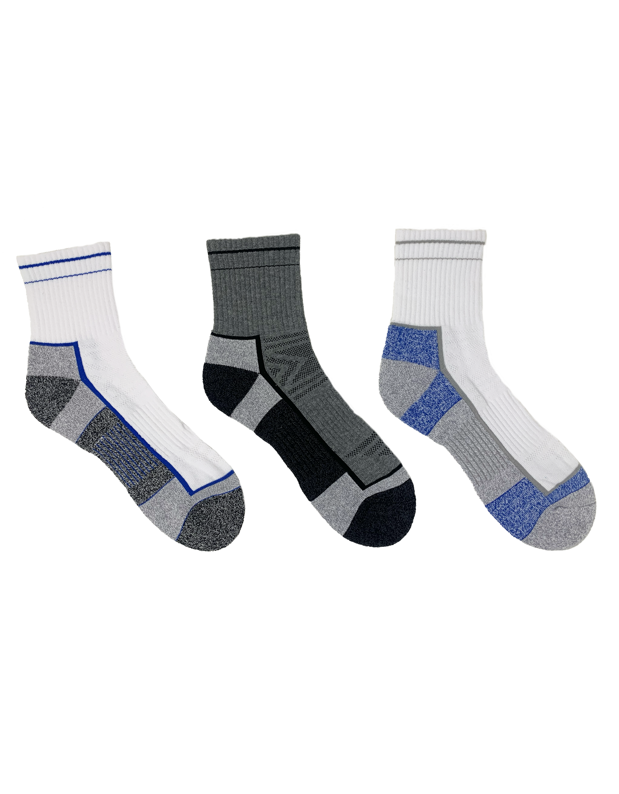 Athletic Sport Men Cushioned mid-crew - 3 Pairs