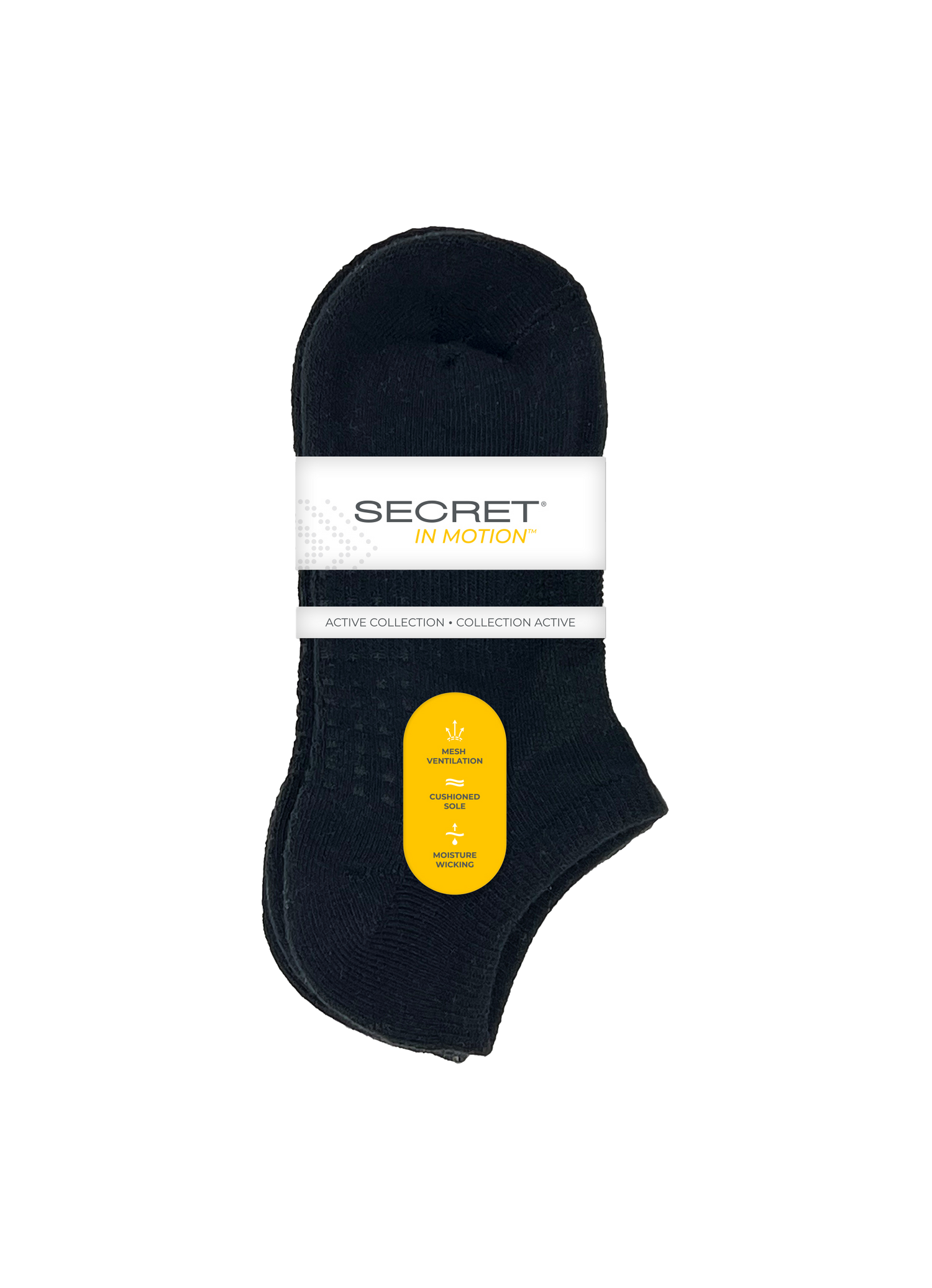 SECRET® In Motion™ Half Cushion No Show - 3 Pairs