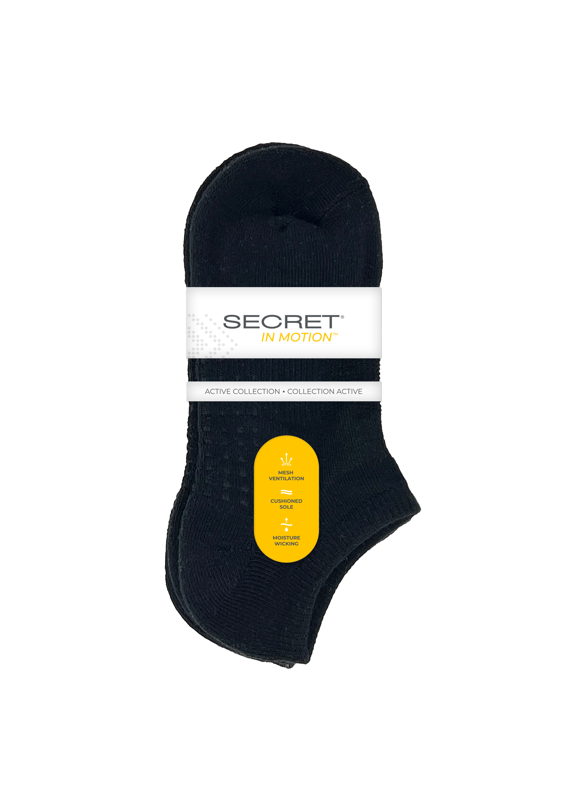 SECRET® In Motion™ Half Cushion No Show - 3 Pairs