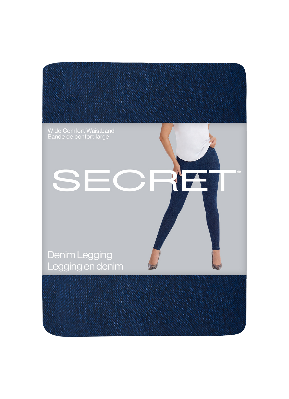 Legging en denim SECRET® avec taille large et confortable