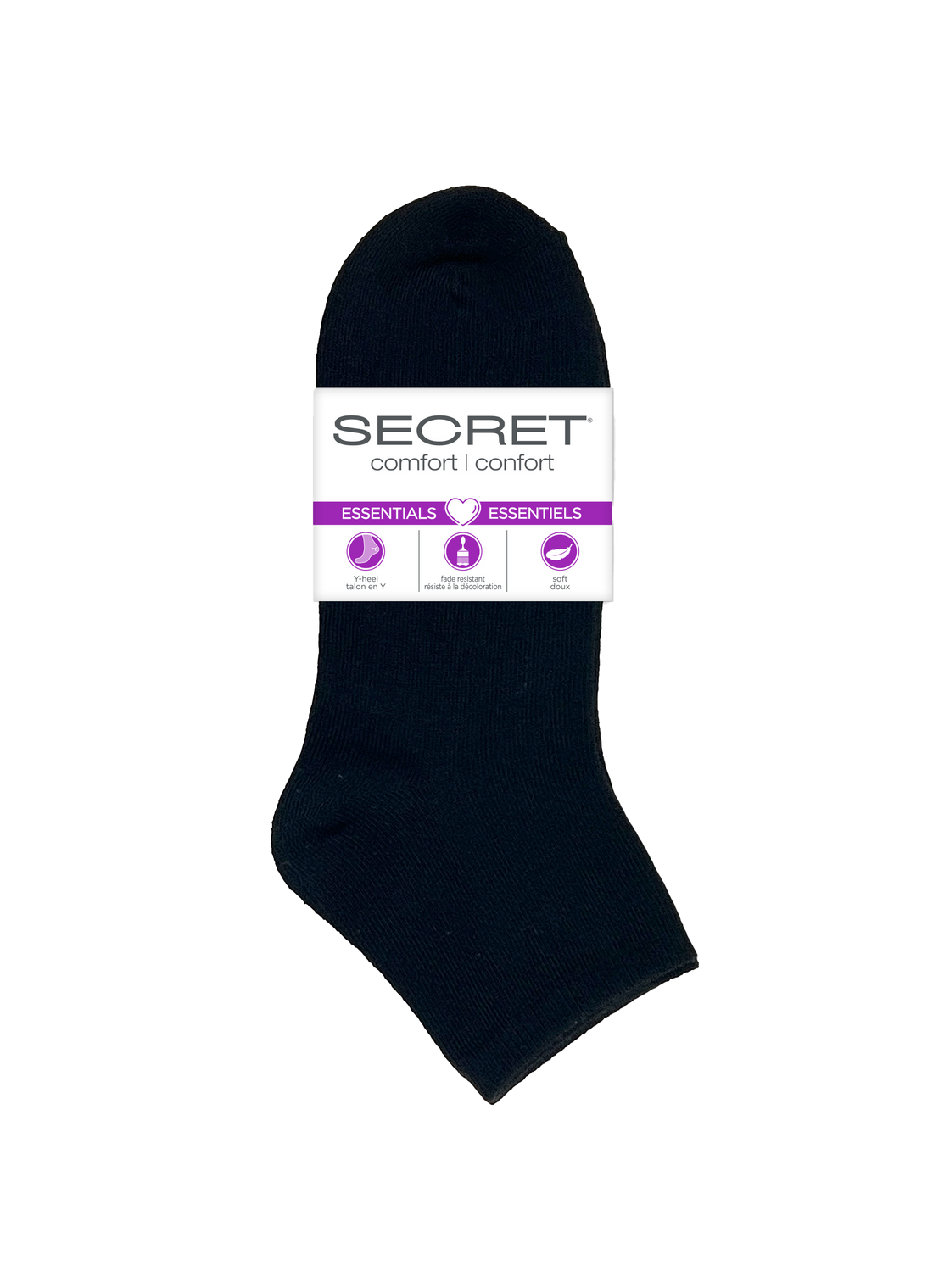 SECRET® Comfort Essentials Flat Knit Quarter - 6 Pairs