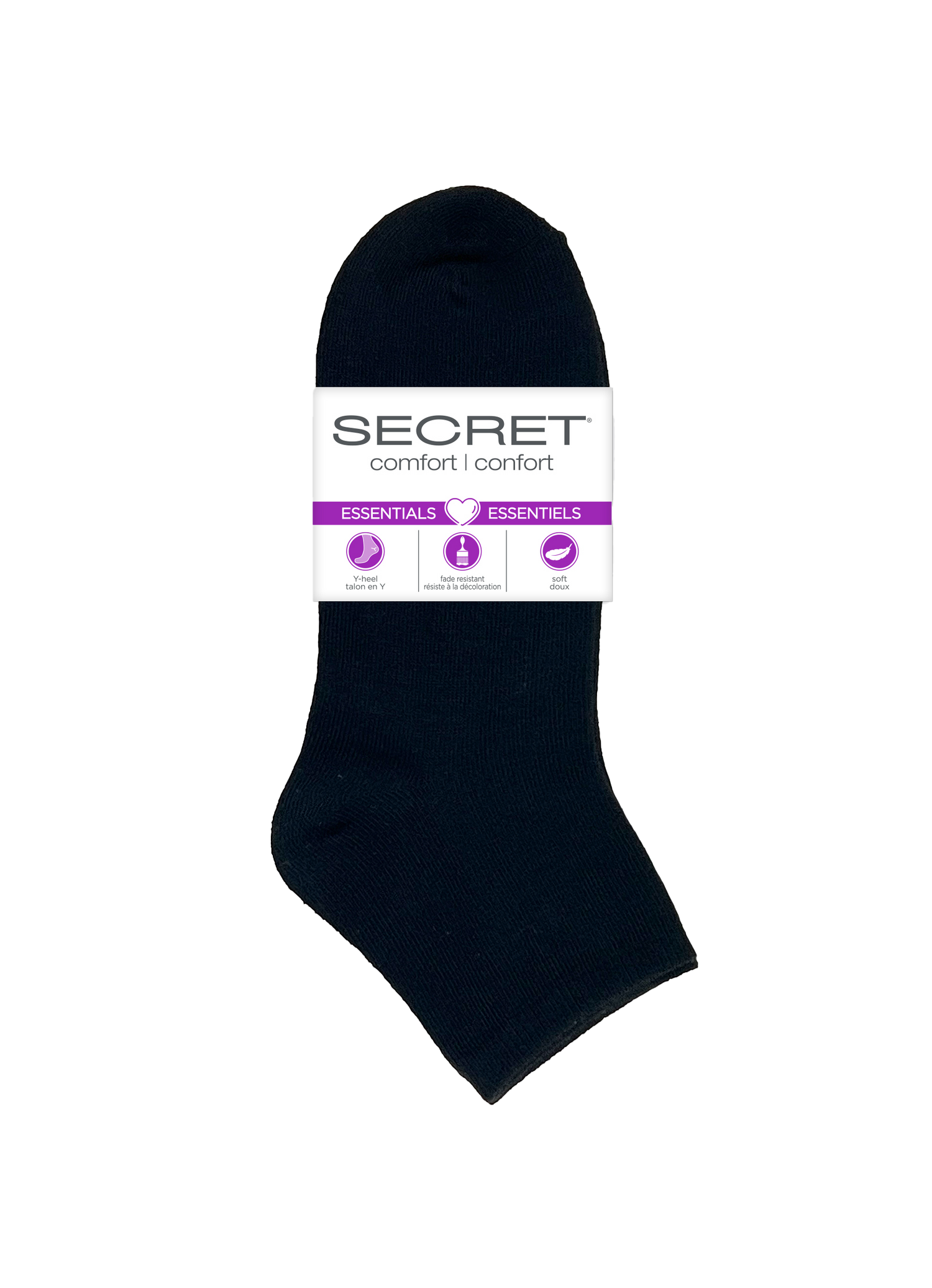 Quartier en tricot plat SECRET® Comfort Essentials - 6 paires