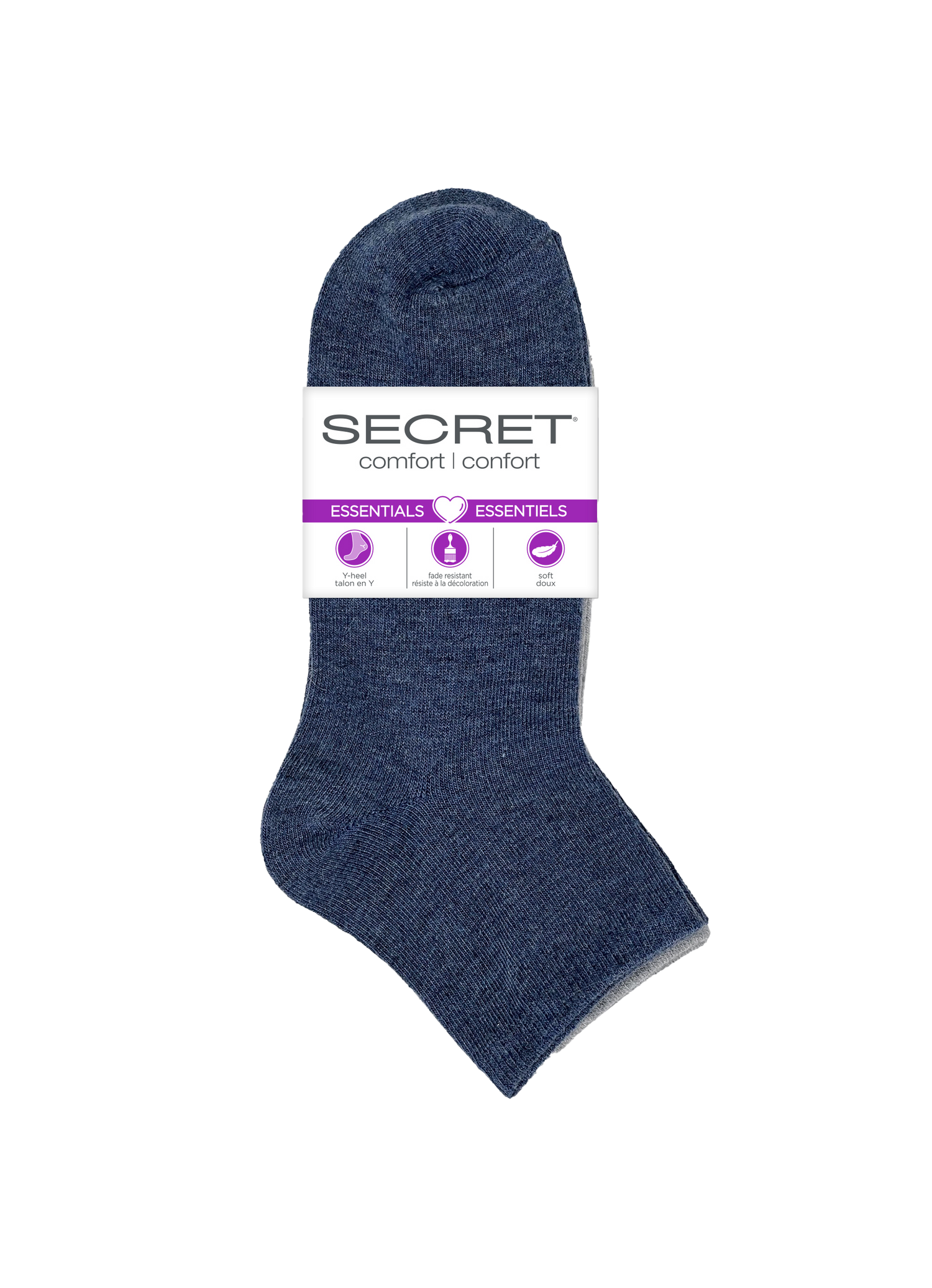 SECRET® Comfort Essentials Flat Knit Quarter - 6 Pairs