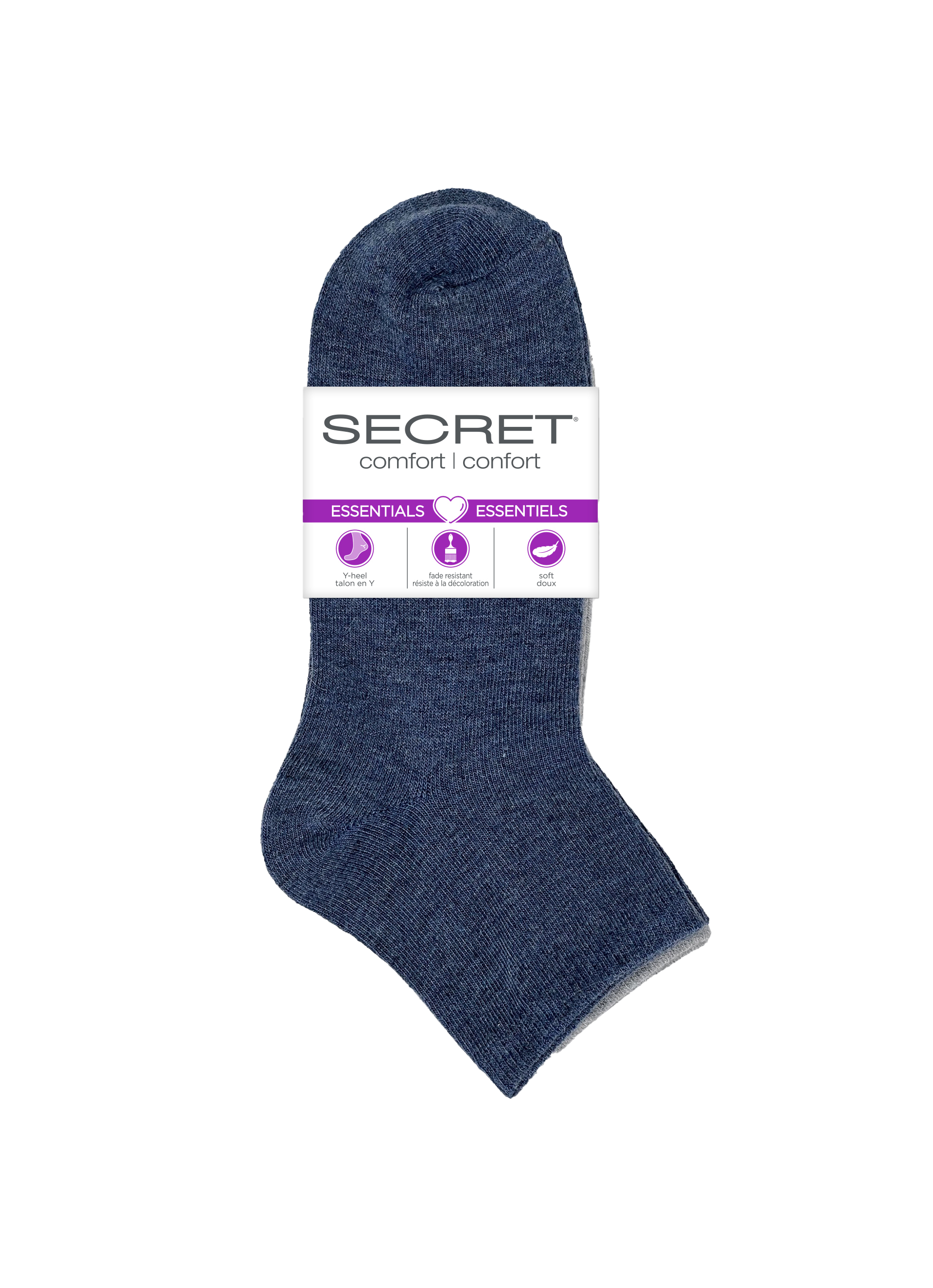 Quartier en tricot plat SECRET® Comfort Essentials - 6 paires