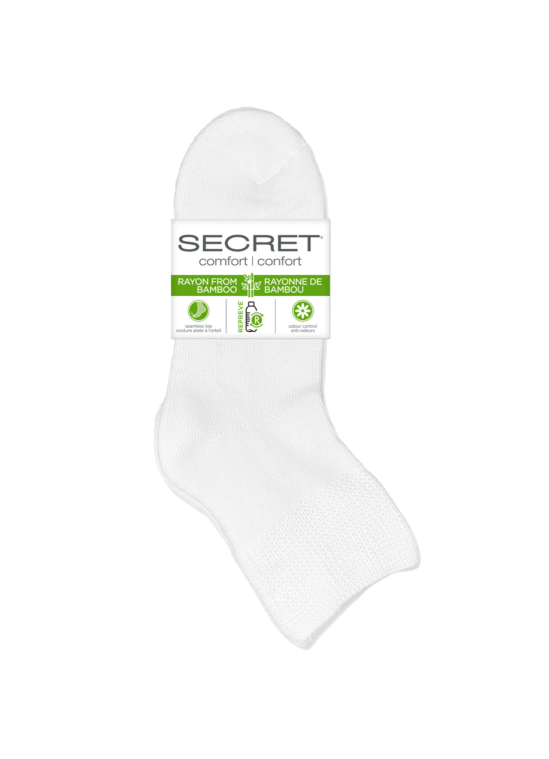 Quartier non contraignant en bambou SECRET® Comfort - 2 paires