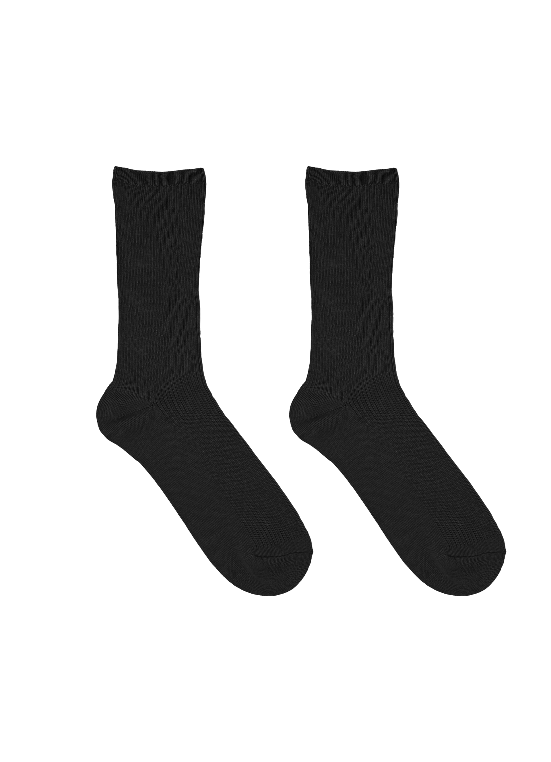 SECRET® Comfort Cotton Non-Binding Ribbed Crew - 2 Pairs