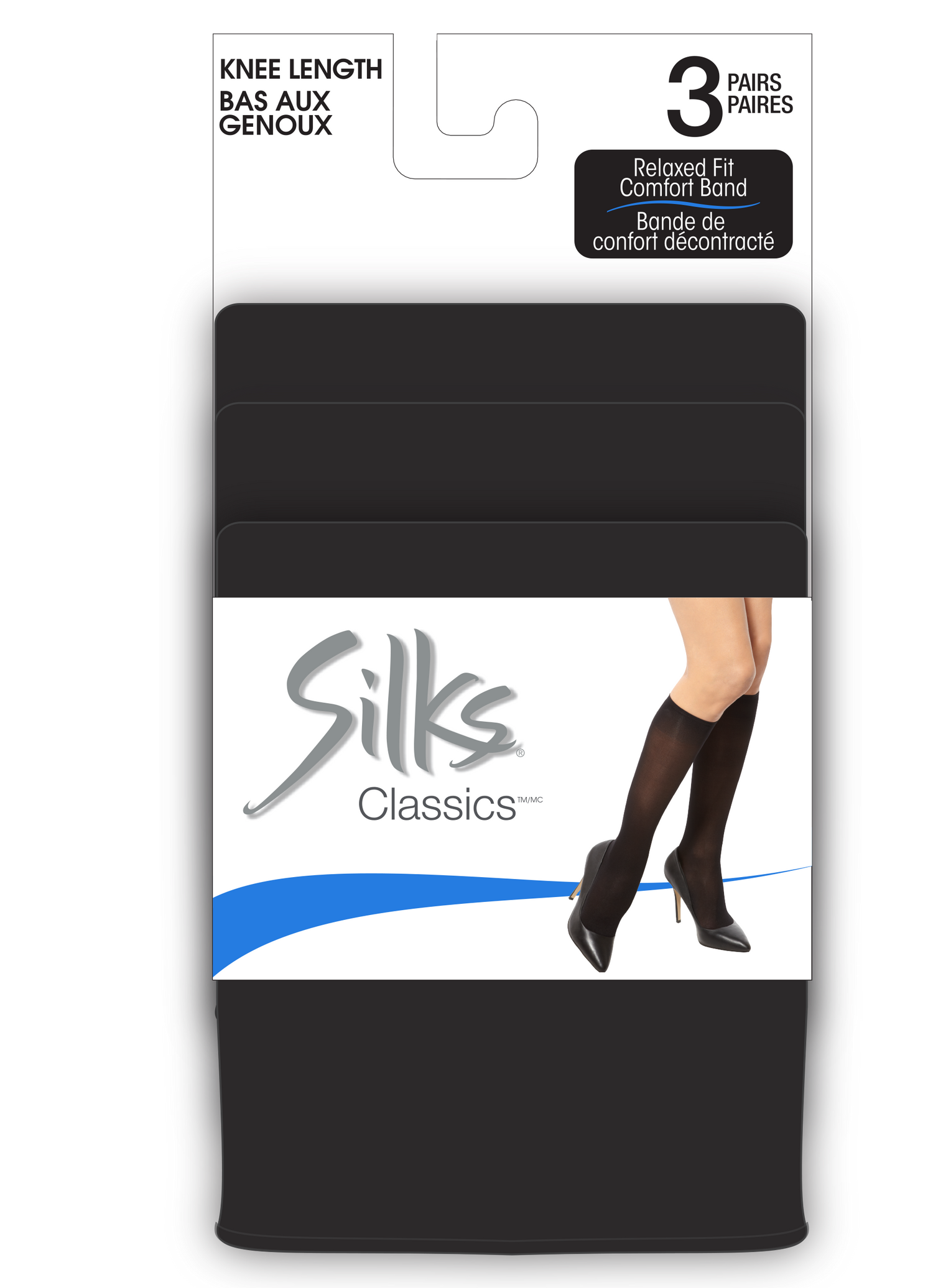 SILKS® Classics® Opaque Knee High - 3 Pairs - 50 Denier