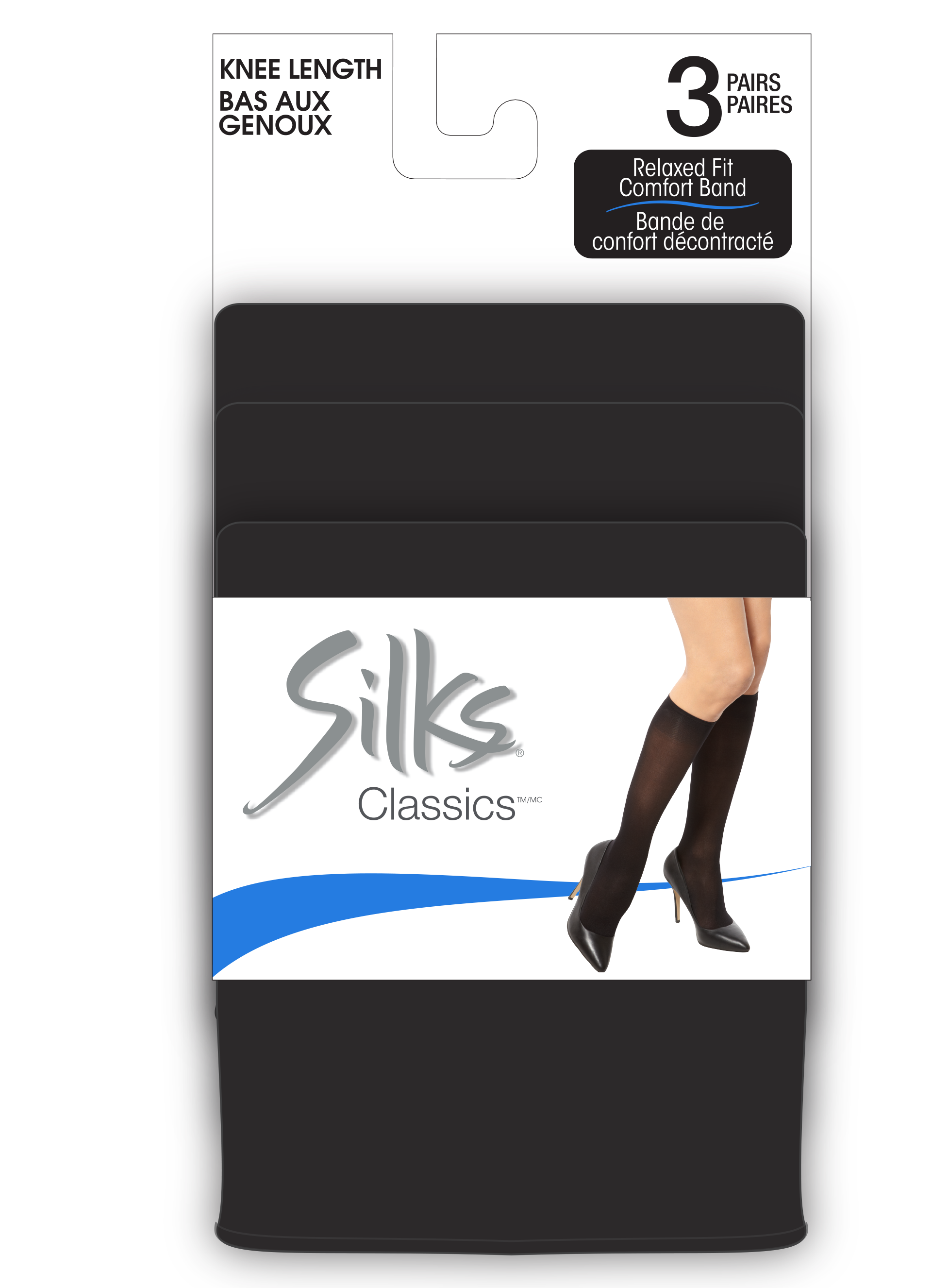Chaussettes hautes opaques SILKS® Classics® - 3 paires - 50 deniers