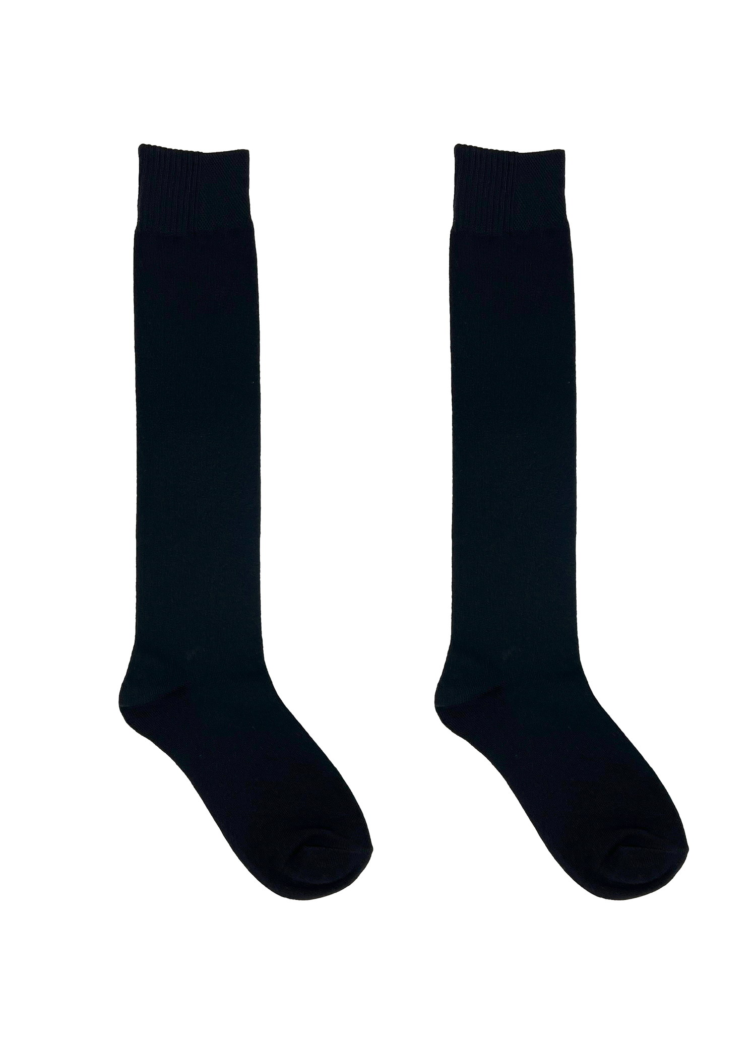 Chaussettes hautes en tricot plat en coton confort SECRET® - 2 paires