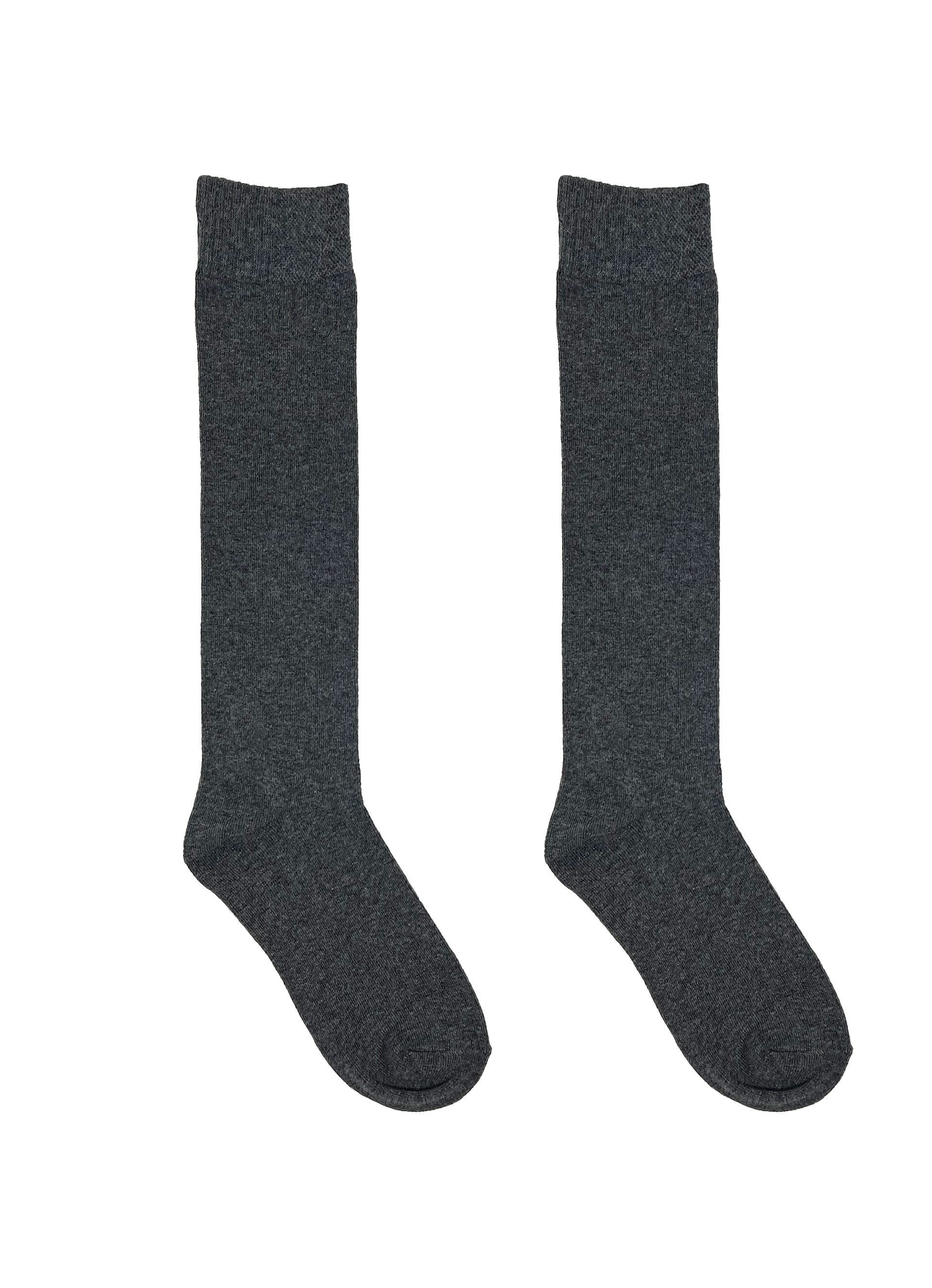 Chaussettes hautes en tricot plat en coton confort SECRET® - 2 paires