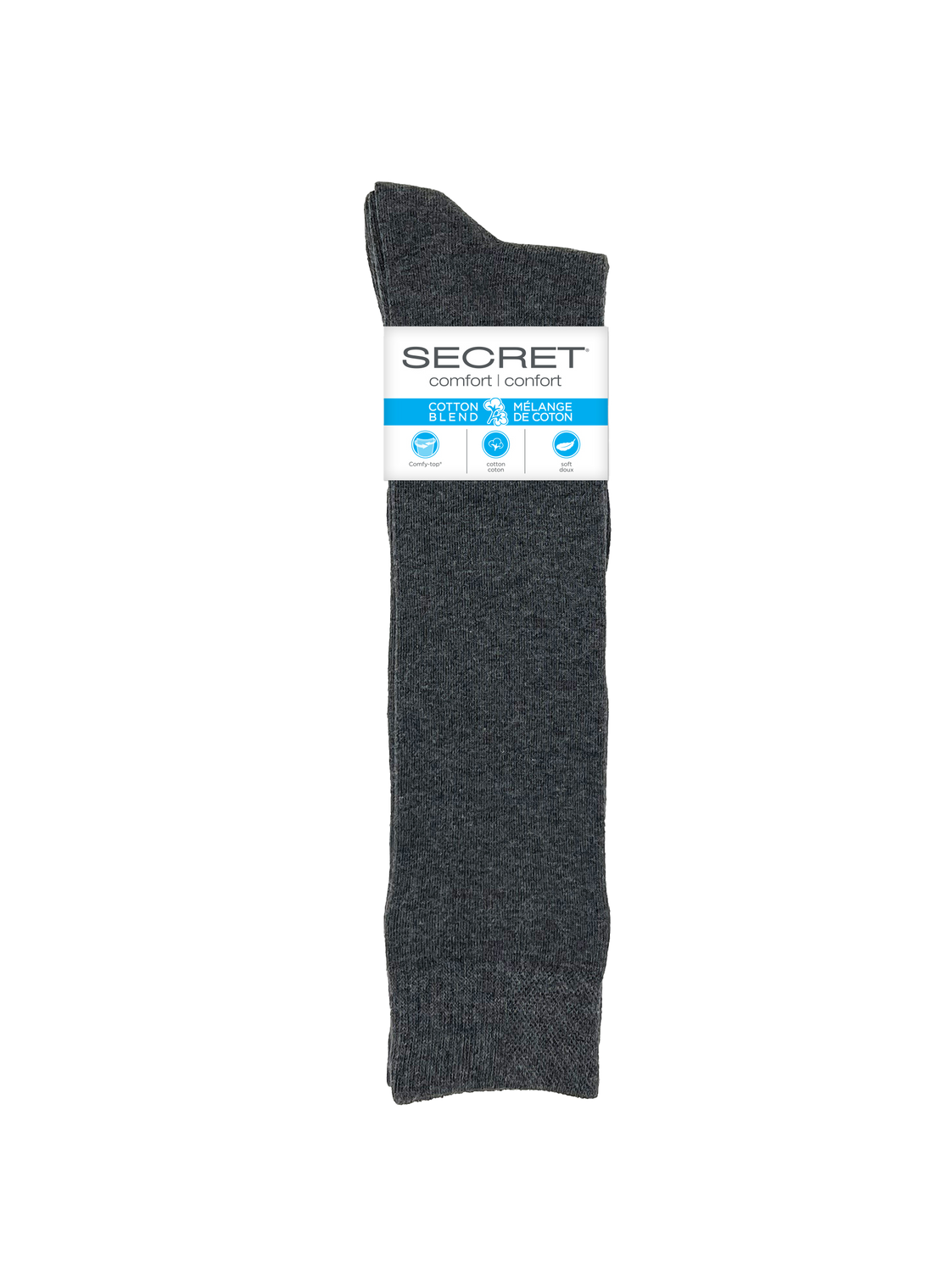 SECRET® Comfort Cotton Flat Knit Knee High - 2 Pairs