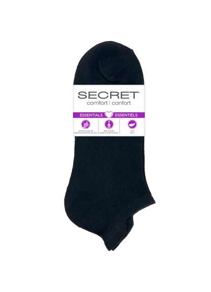 SECRET® Comfort Essentials No Show with Tab - 6 Pairs