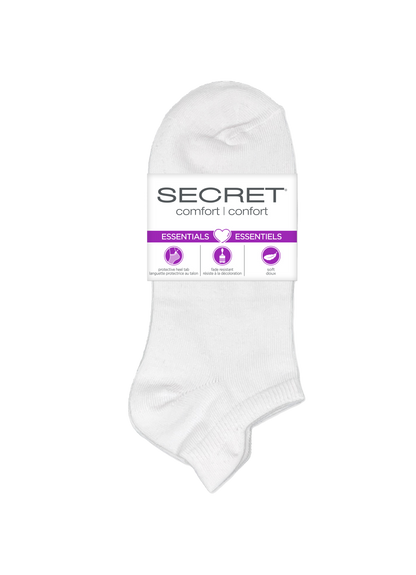 SECRET® Comfort Essentials No Show avec languette - 6 paires