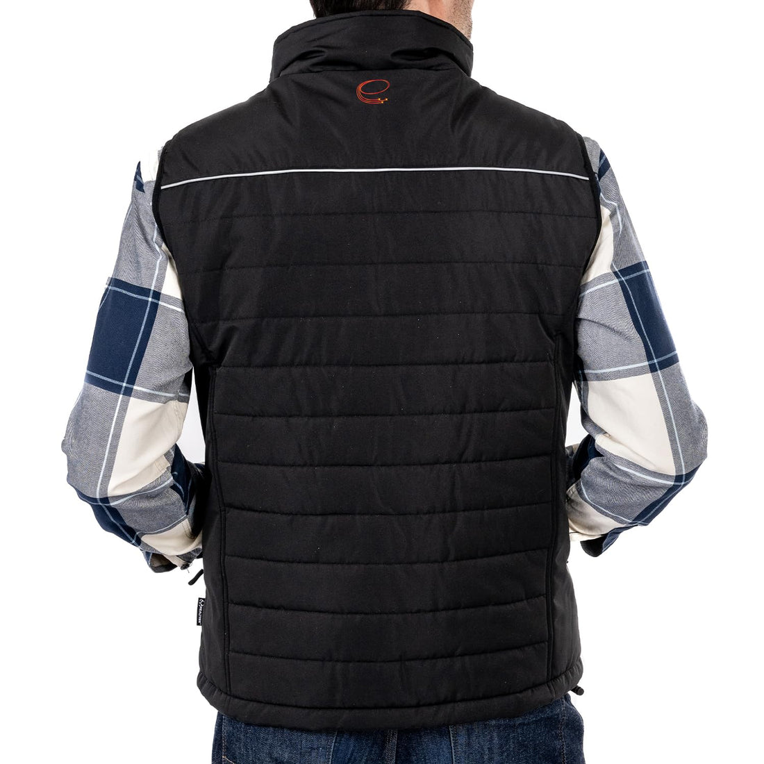 ENERGY TECHWEAR Men’s Quilted Heated Vest with 3 Heat Modules Slim & Lightweight, with Power Bank, Bluetooth App & Short Circuit Protection, Breathable, Waterproof, Windproof & Washable