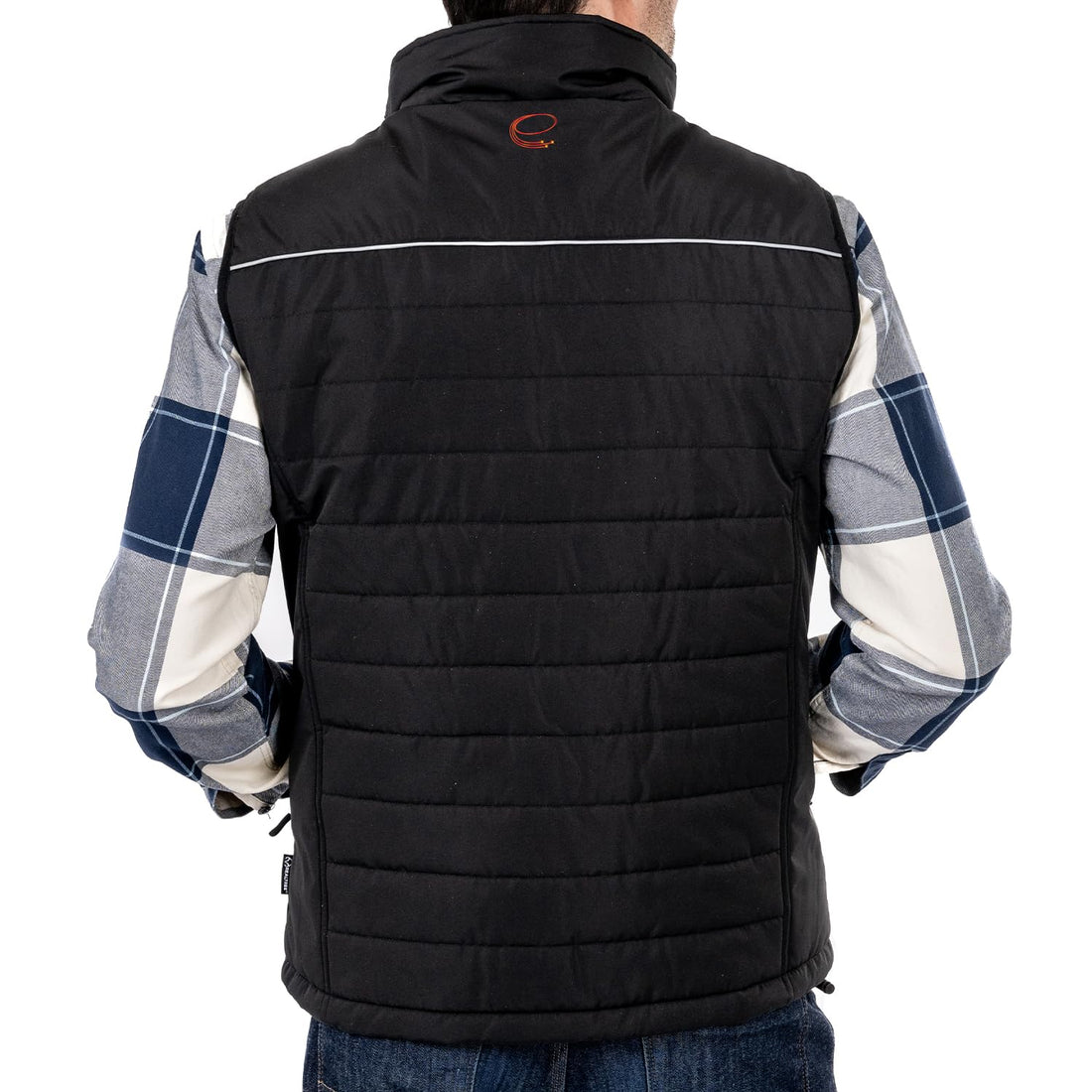 ENERGY TECHWEAR Men’s Quilted Heated Vest with 3 Heat Modules Slim &amp; Lightweight, with Power Bank, Bluetooth App &amp; Short Circuit Protection, Breathable, Waterproof, Windproof &amp; Washable